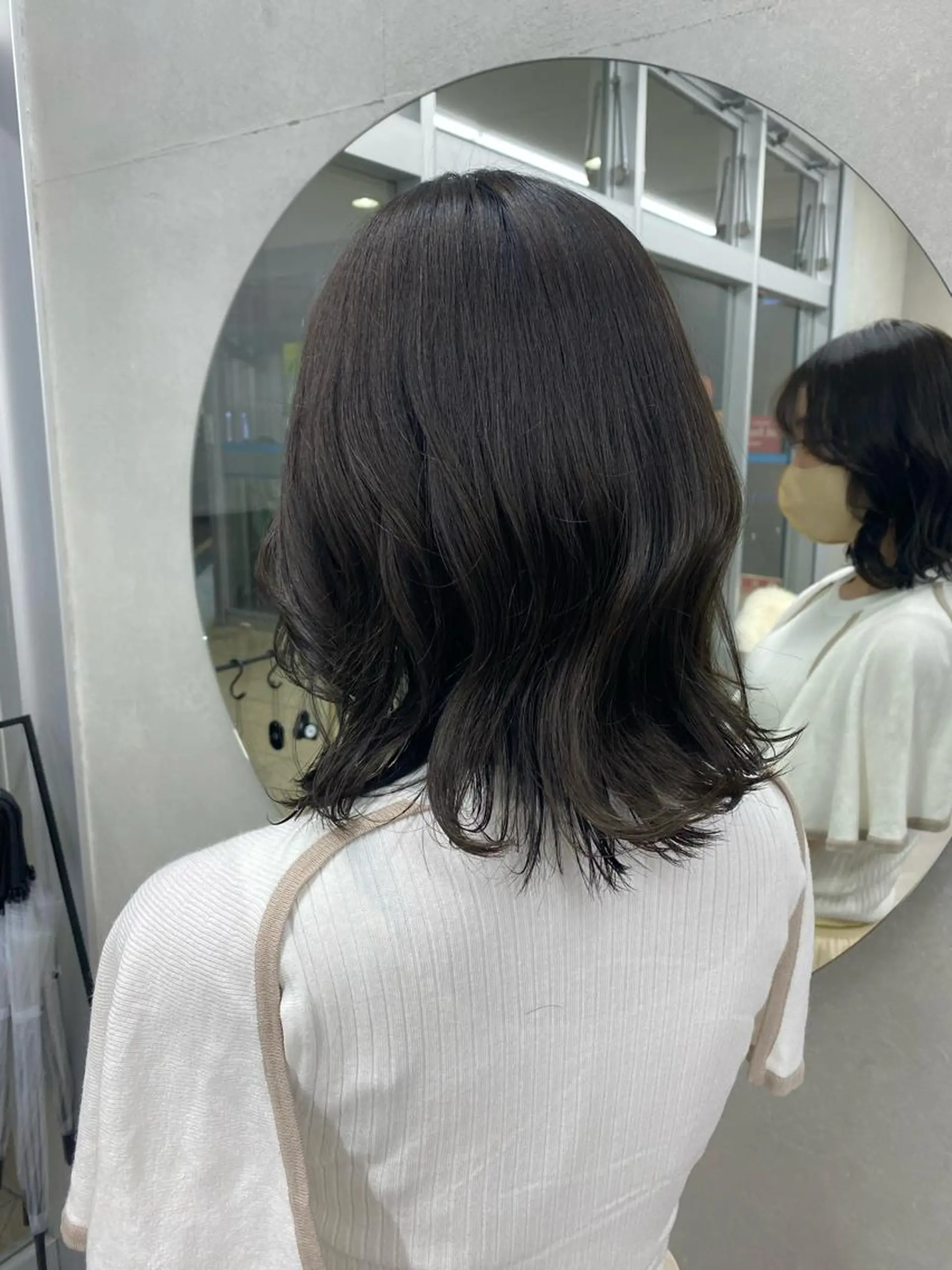 ミディアム カラー 韓国風ヘア tiravento 南船場店所属・nana 韓国スタイル🇰🇷のヘアスタイル