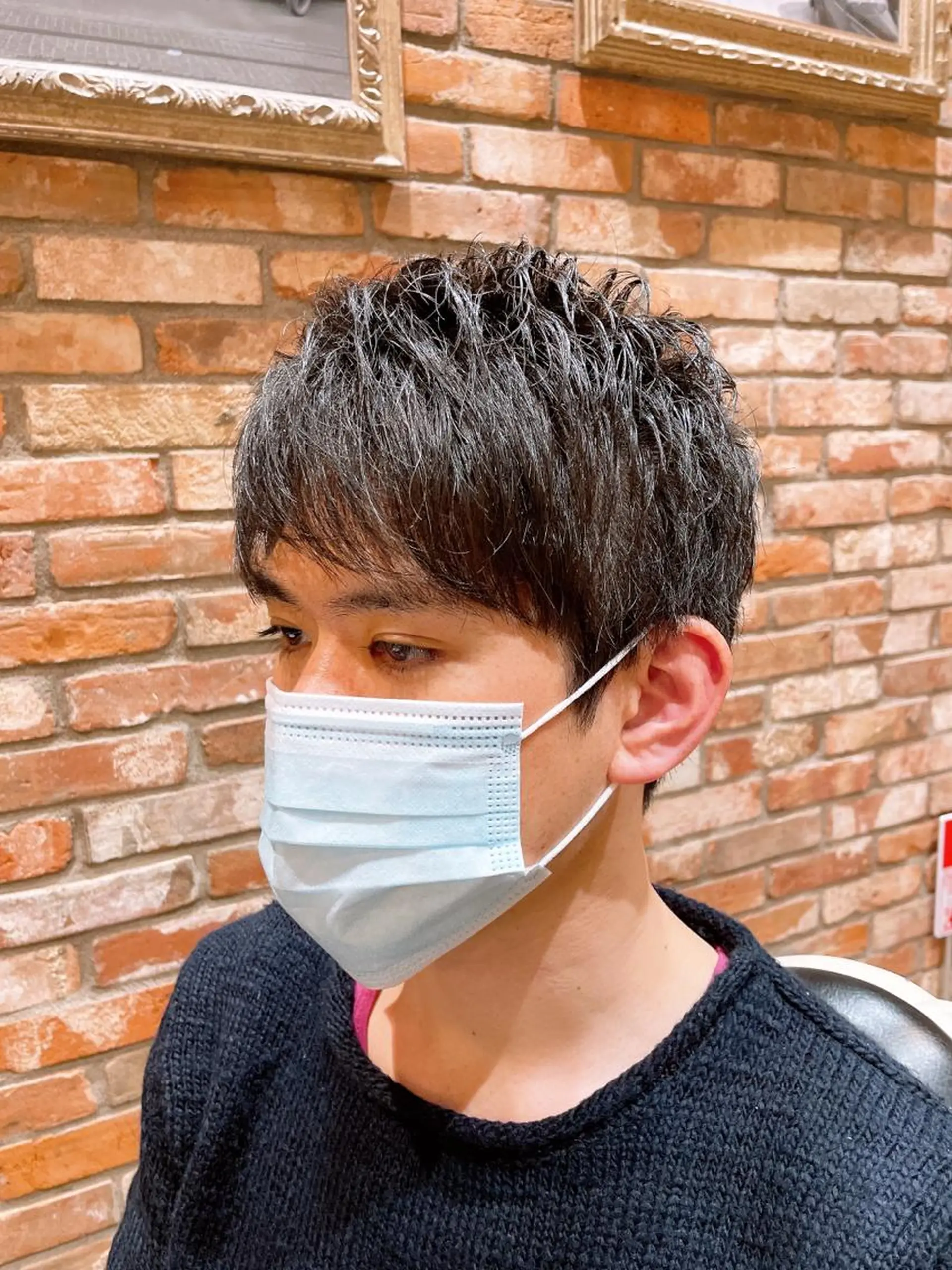 ショート メンズ ショートヘア ヒロ銀座　石川 昂のヘアスタイル