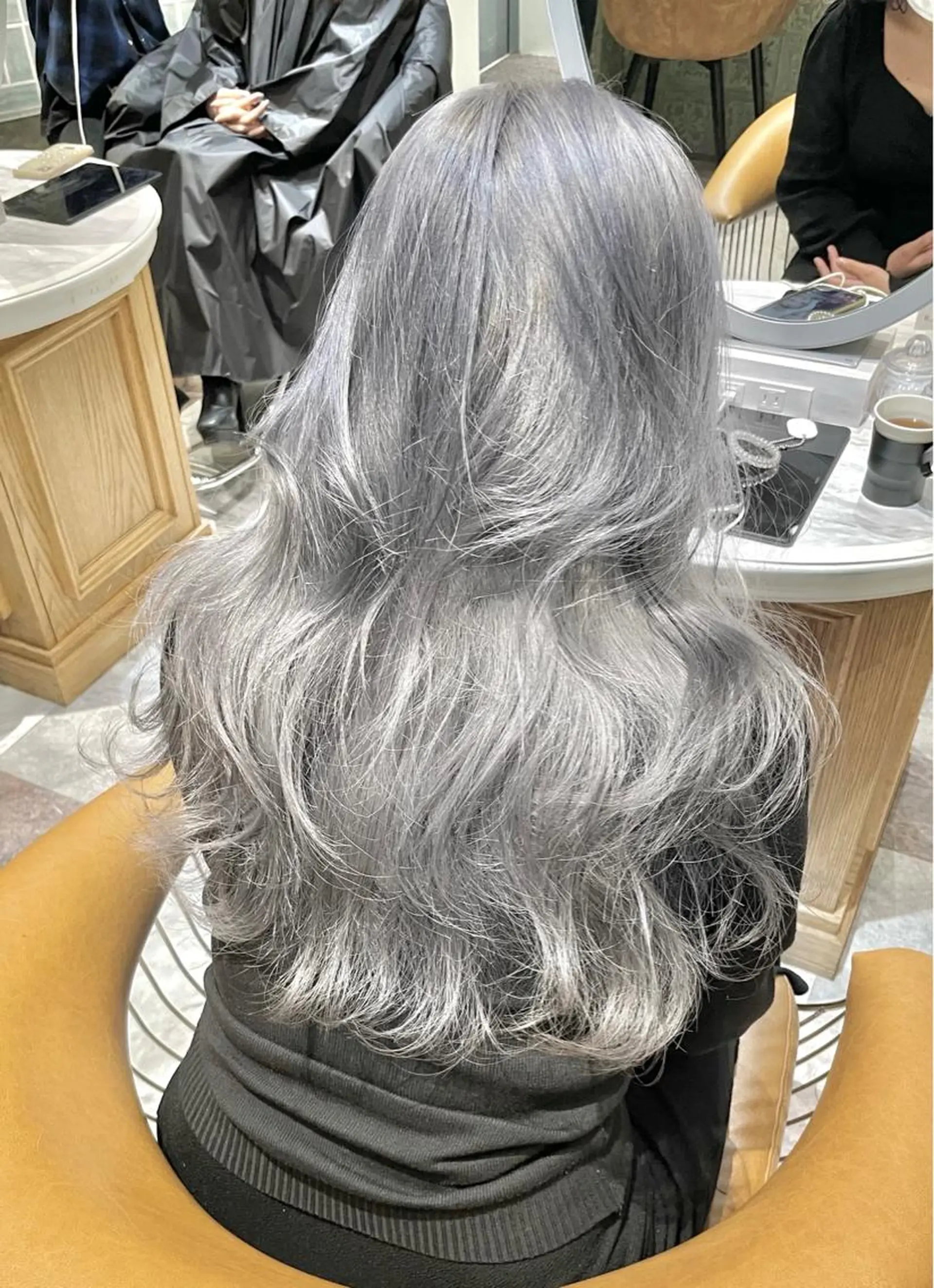 ロング カラー バレイヤージュ ブリーチ ケアブリーチ ダブルカラー グラデーションカラー 美髪/カラー 美容院🌈渡辺隼也のヘアスタイル