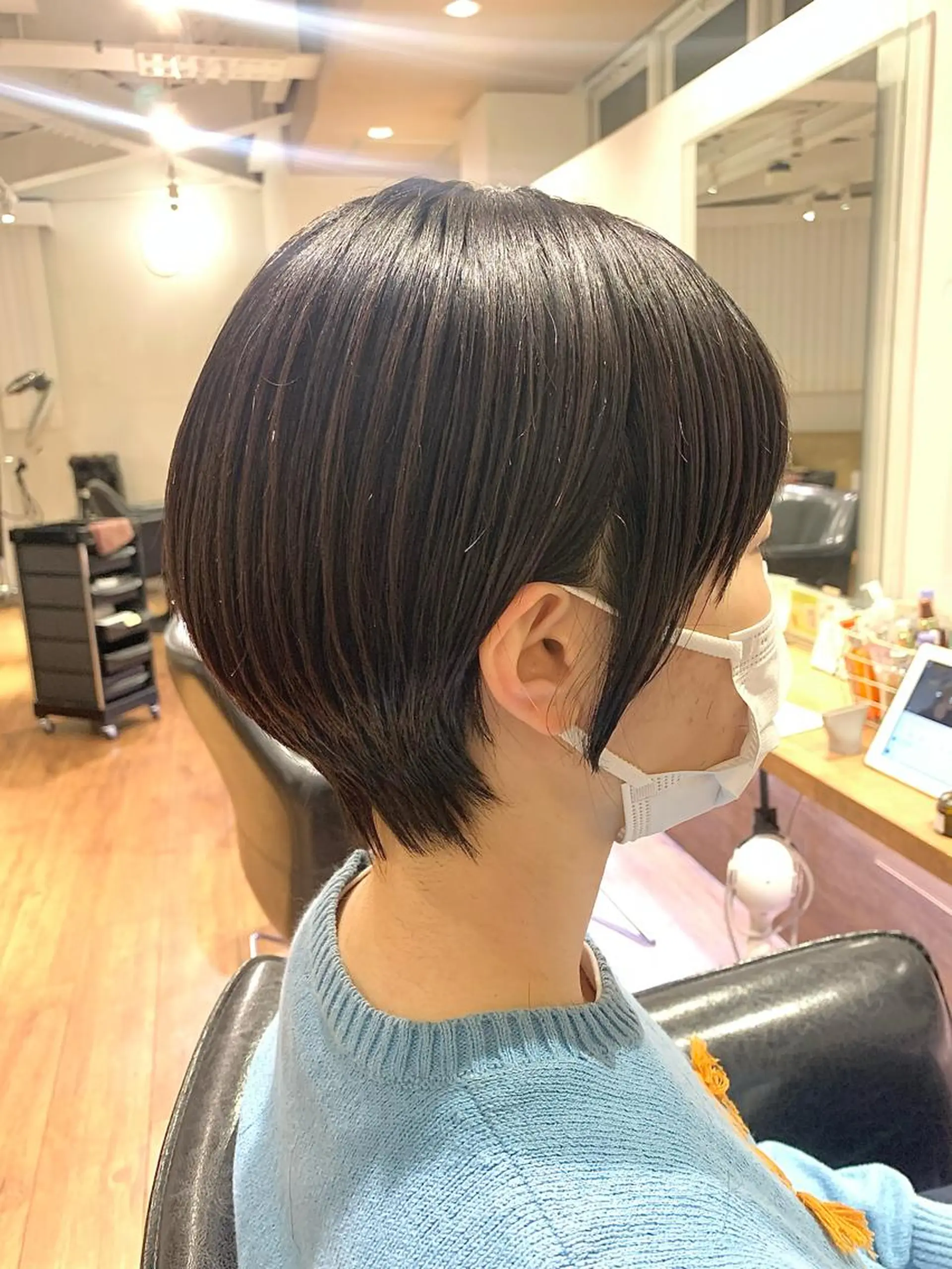 ショート コテ巻きパーマ/韓国 パーマ/佐野のヘアスタイル