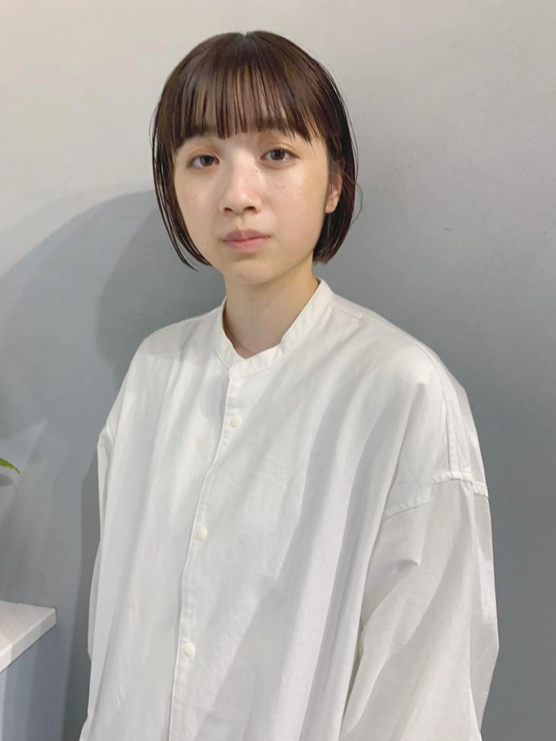 ショート カラー ボブパーマコテ巻き風 パーマNo1深江秀平のヘアスタイル