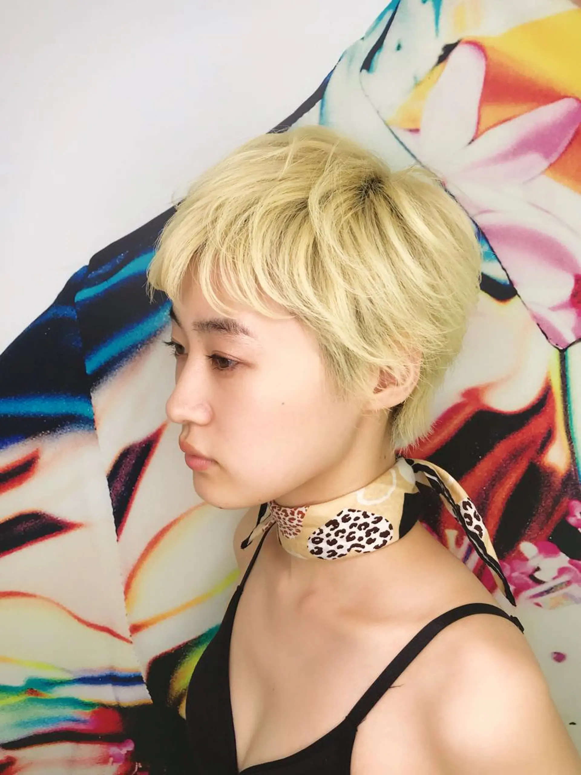 ショート カラー ブロンド ショートヘア 苅北 泰輔のヘアスタイル