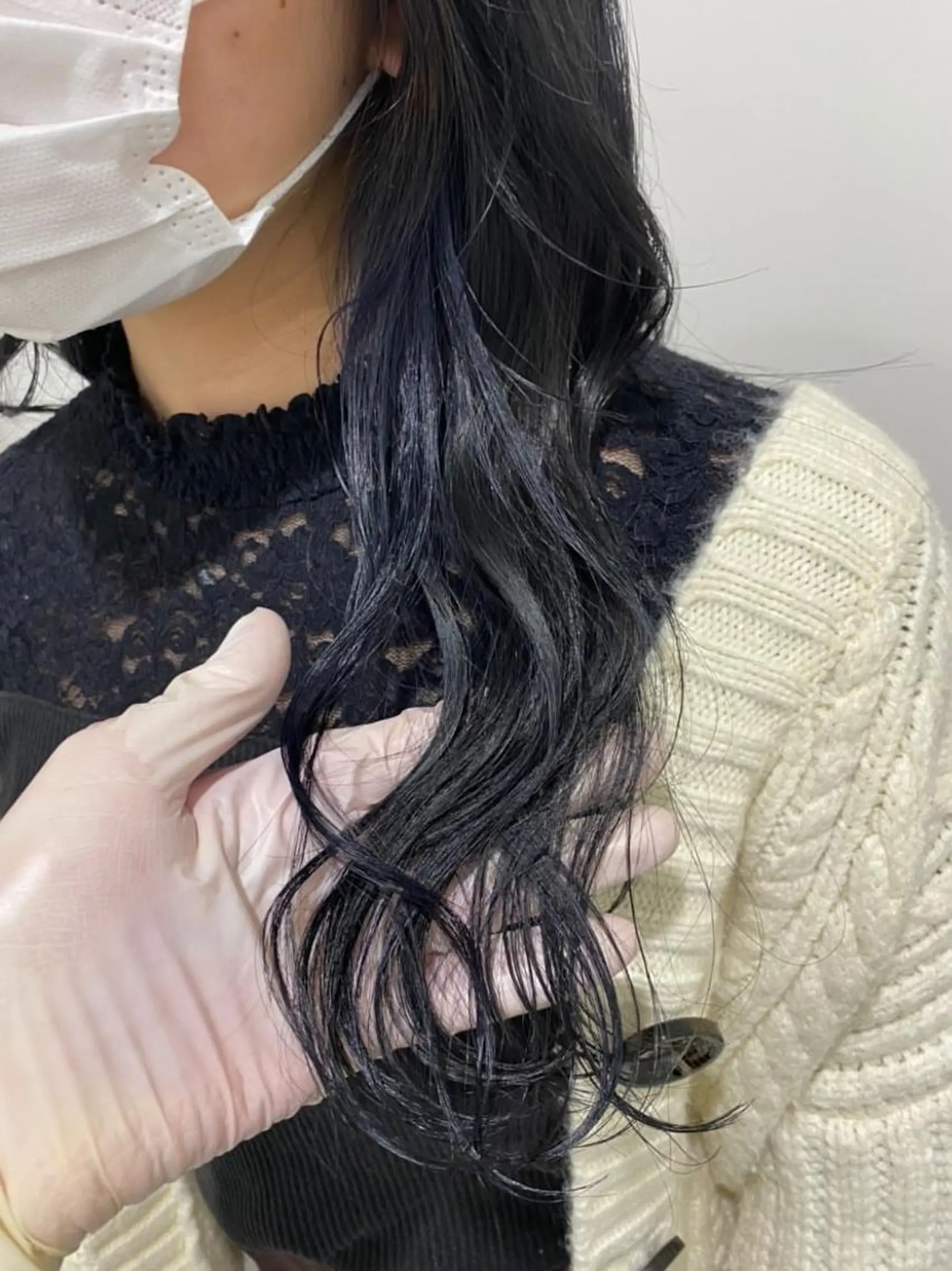 セミロング カラー パーマ ヘアアレンジ ネイル マツエク・マツパ 韓国風ベージュ🤎 赤みなし🌿横浜🤎のヘアスタイル