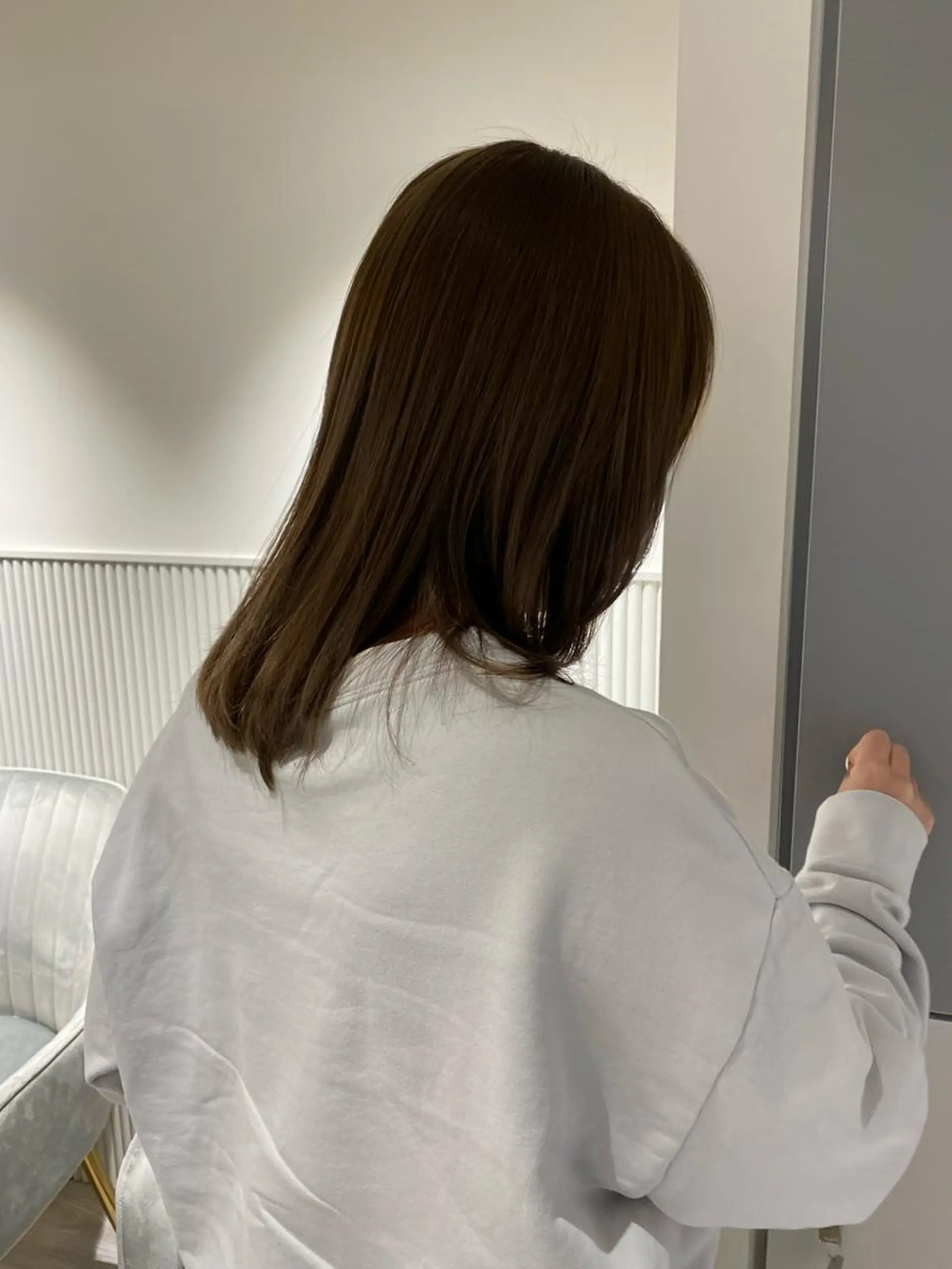 ミディアム カラー アディクシーカラー イルミナカラー トリートメント カット ヘアカラー トリートメント LOVESTOIKE 堂本のヘアスタイル