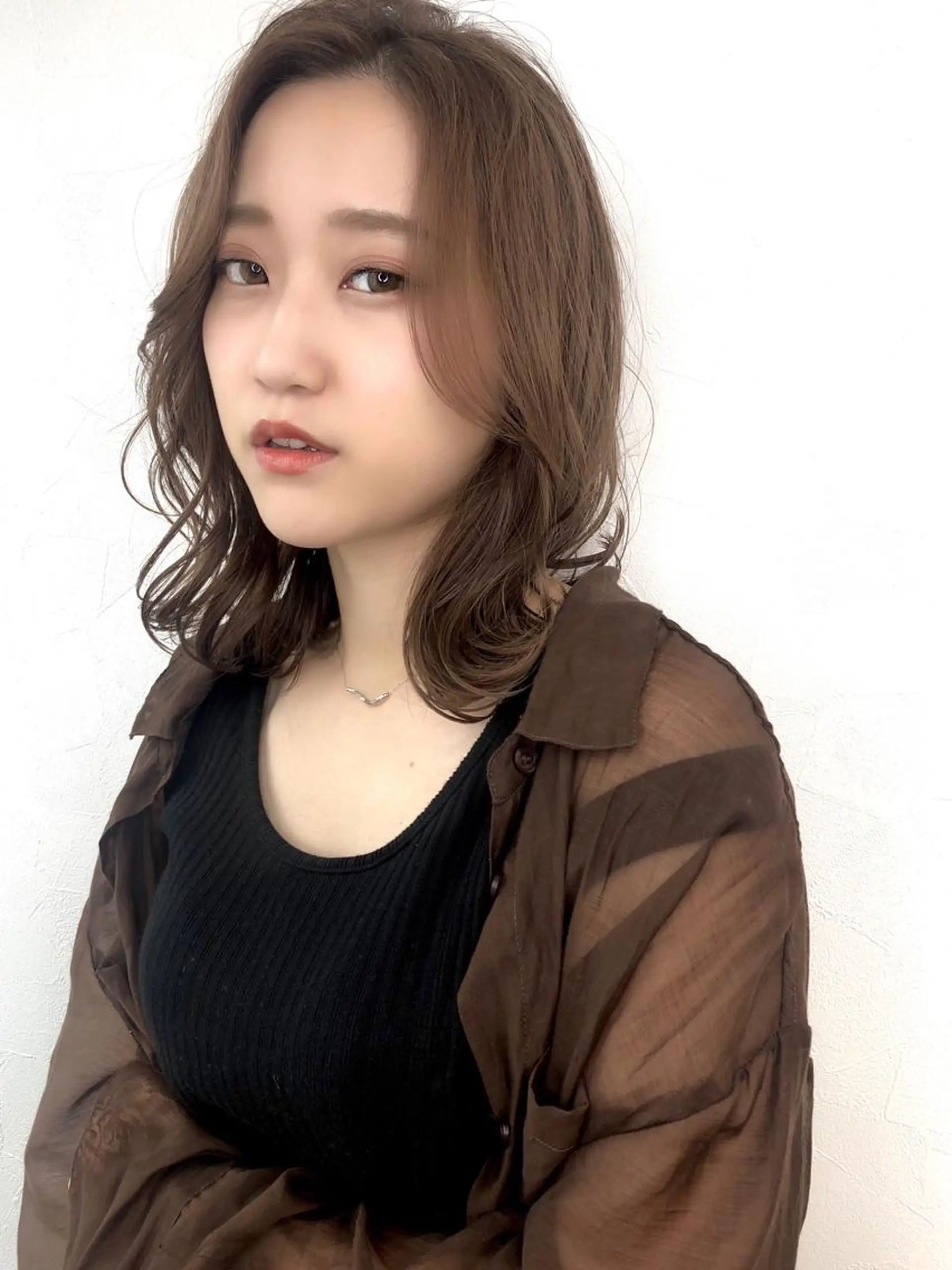 ミディアム カラー パーマ ヘアアレンジ 【似合うが見つかる】 Hanaのヘアスタイル