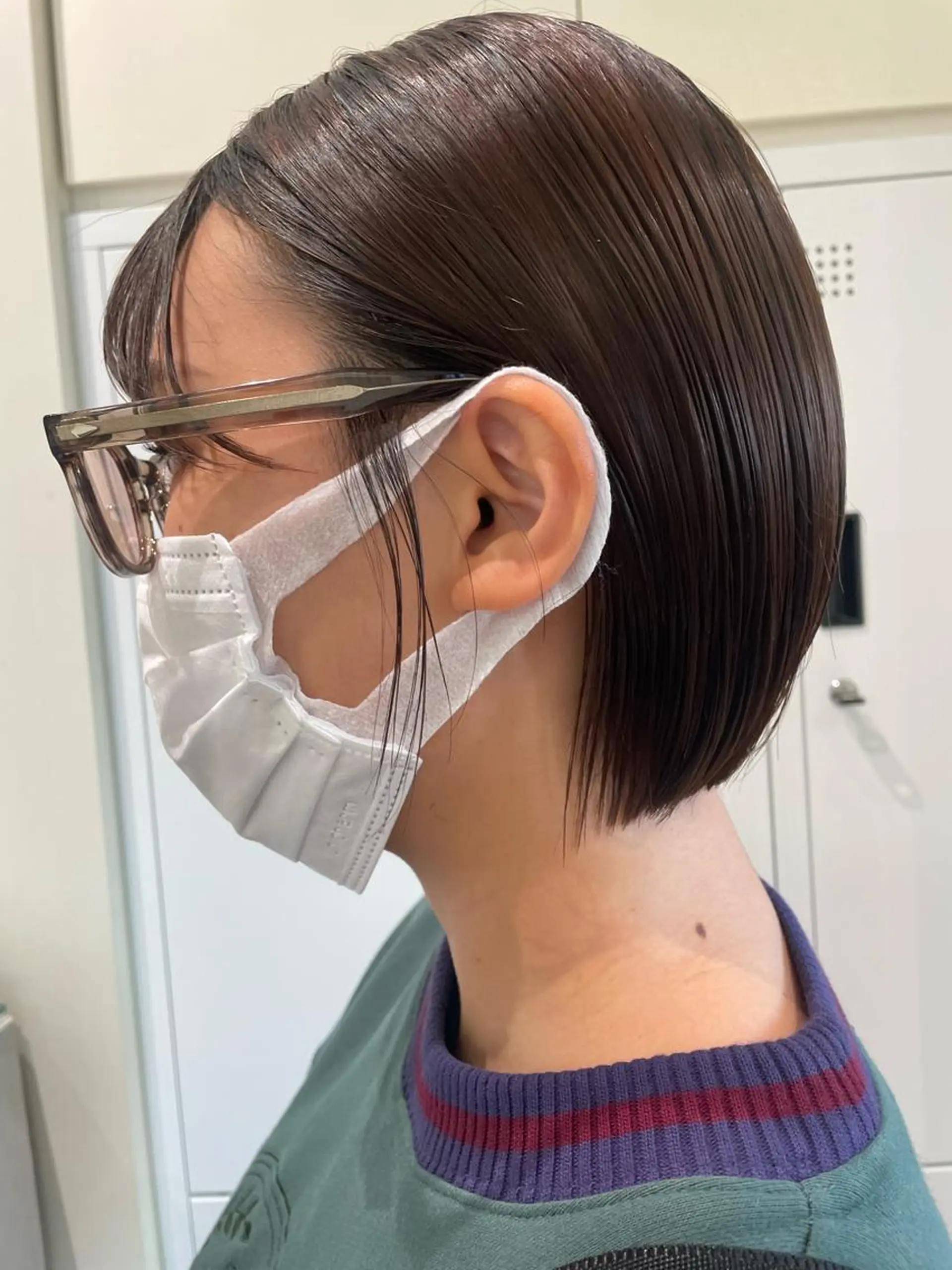 ショート ボブ ショートヘア カット ボブ/インナーカラー /眉毛/Miyuのヘアスタイル