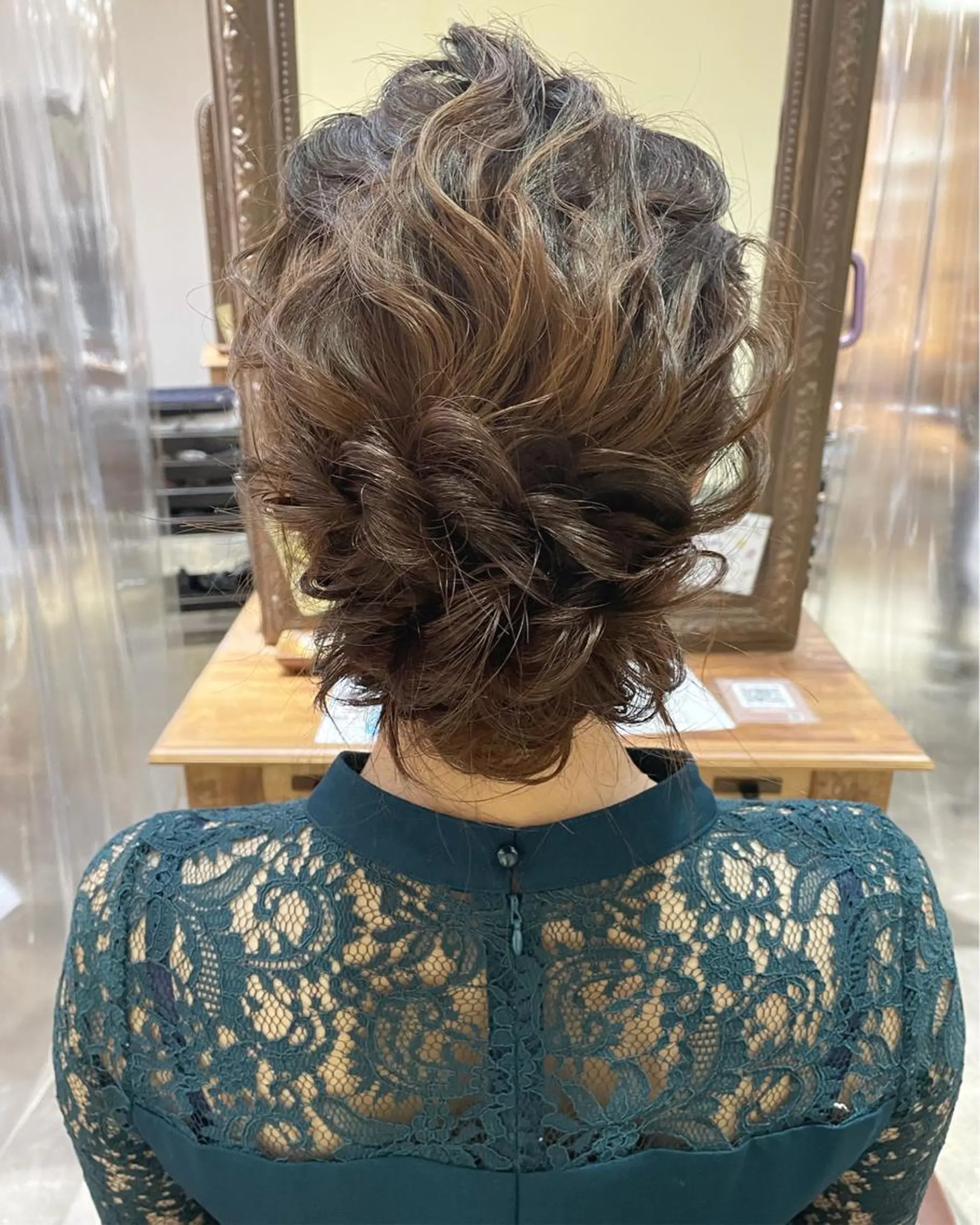 ヘアアレンジ 結婚式・ブライダル ヘアセット sherry【シェリー】所属・miho 大国町 柔らかハイトーン💛のヘアスタイル