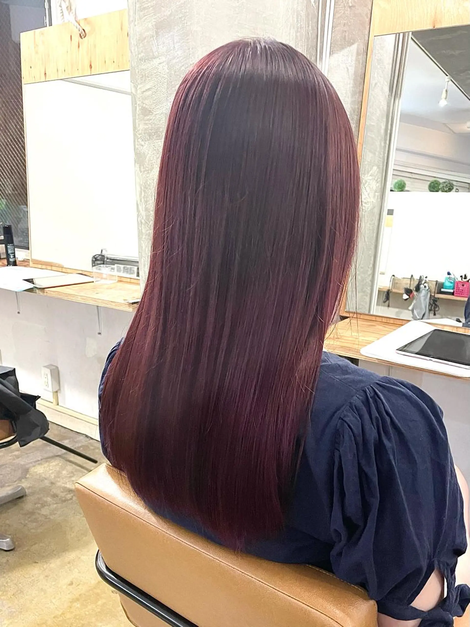 セミロング ヘアカラー トリートメント 💎髪質改善💎 デザイナーshinのヘアスタイル