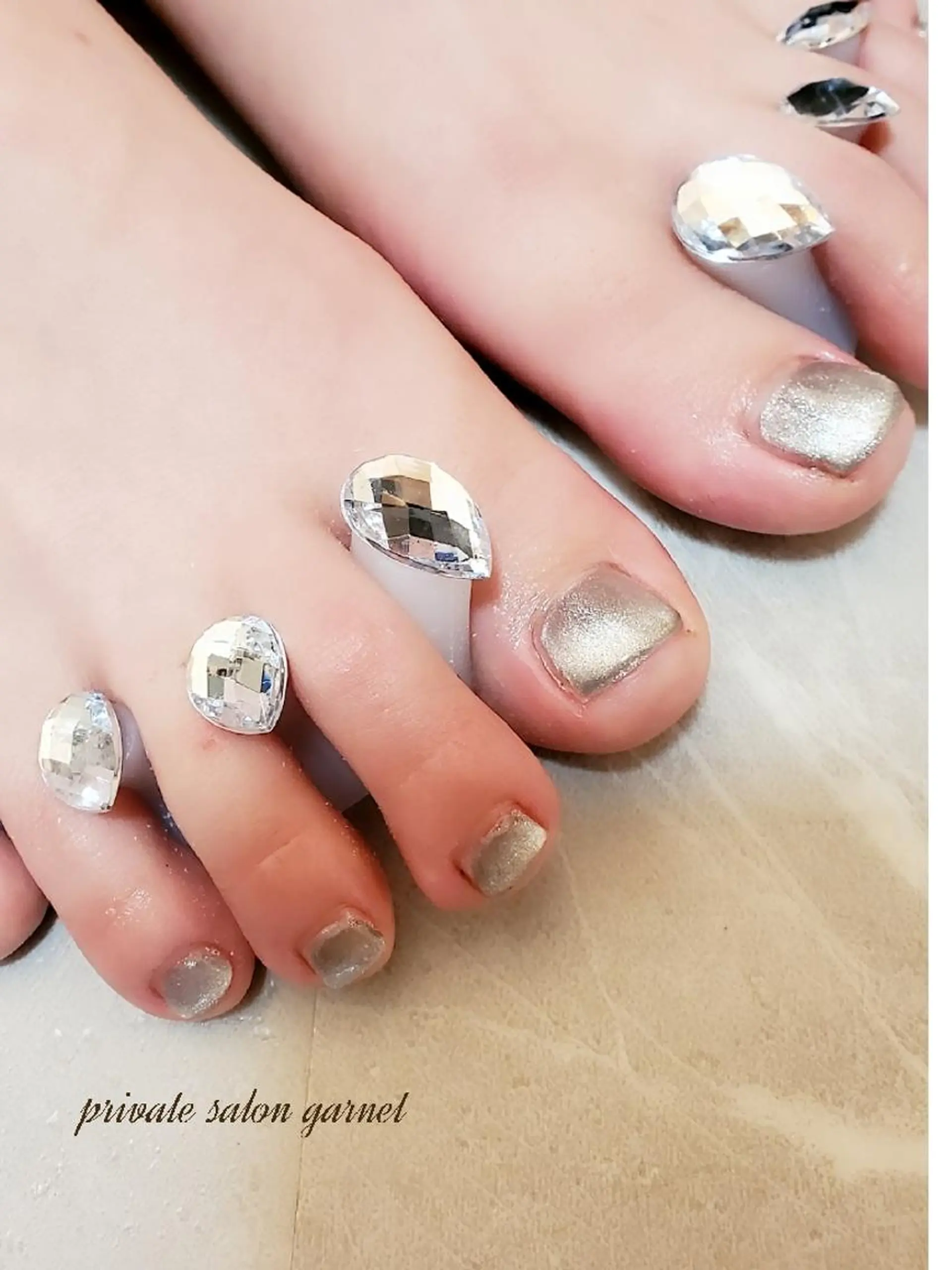 ネイル フットネイル マグネットネイル Garnet nailのネイルデザイン