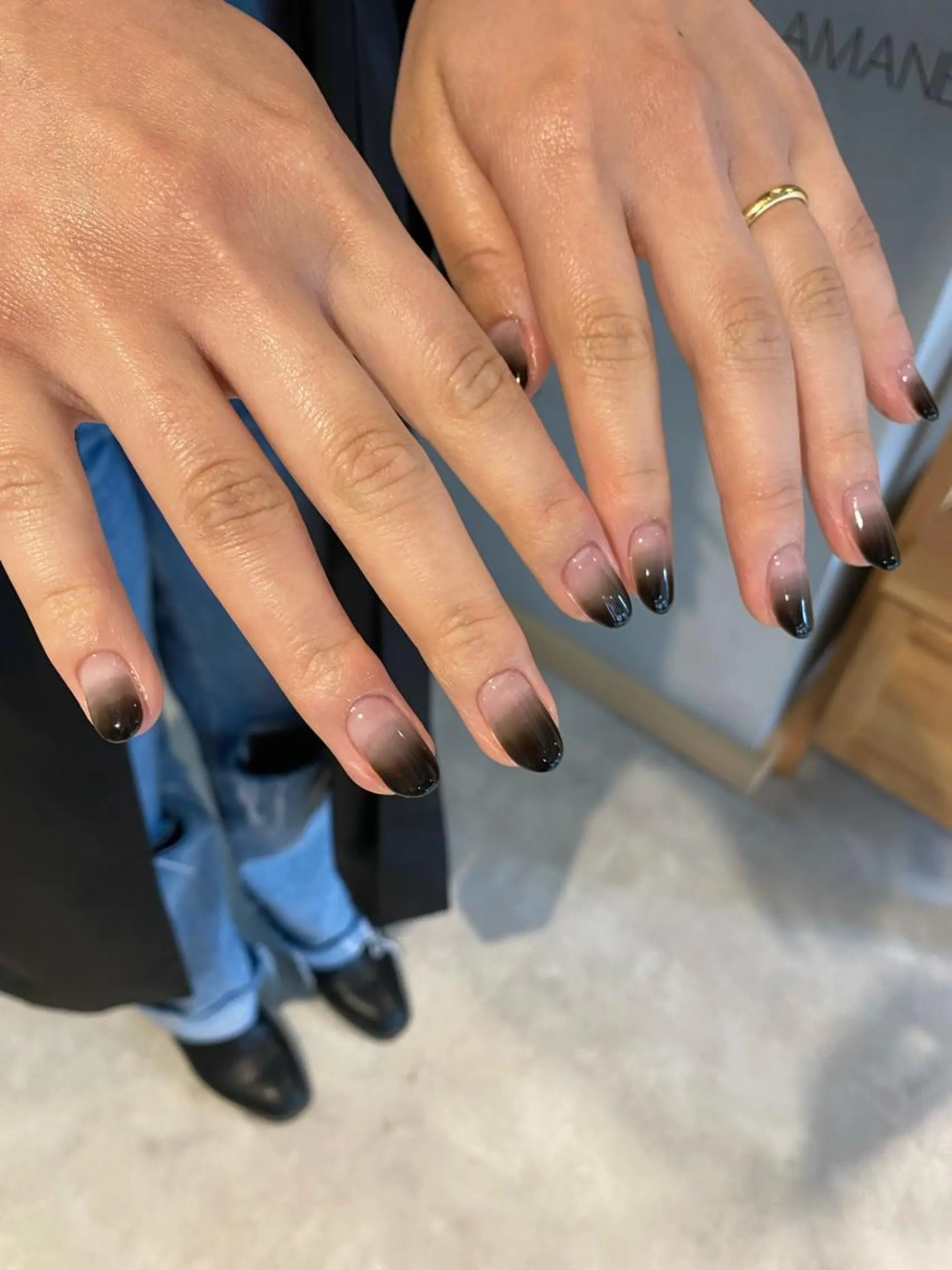 ネイル ニュアンスネイル ハンドネイル RINO AMANE nailのネイルデザイン