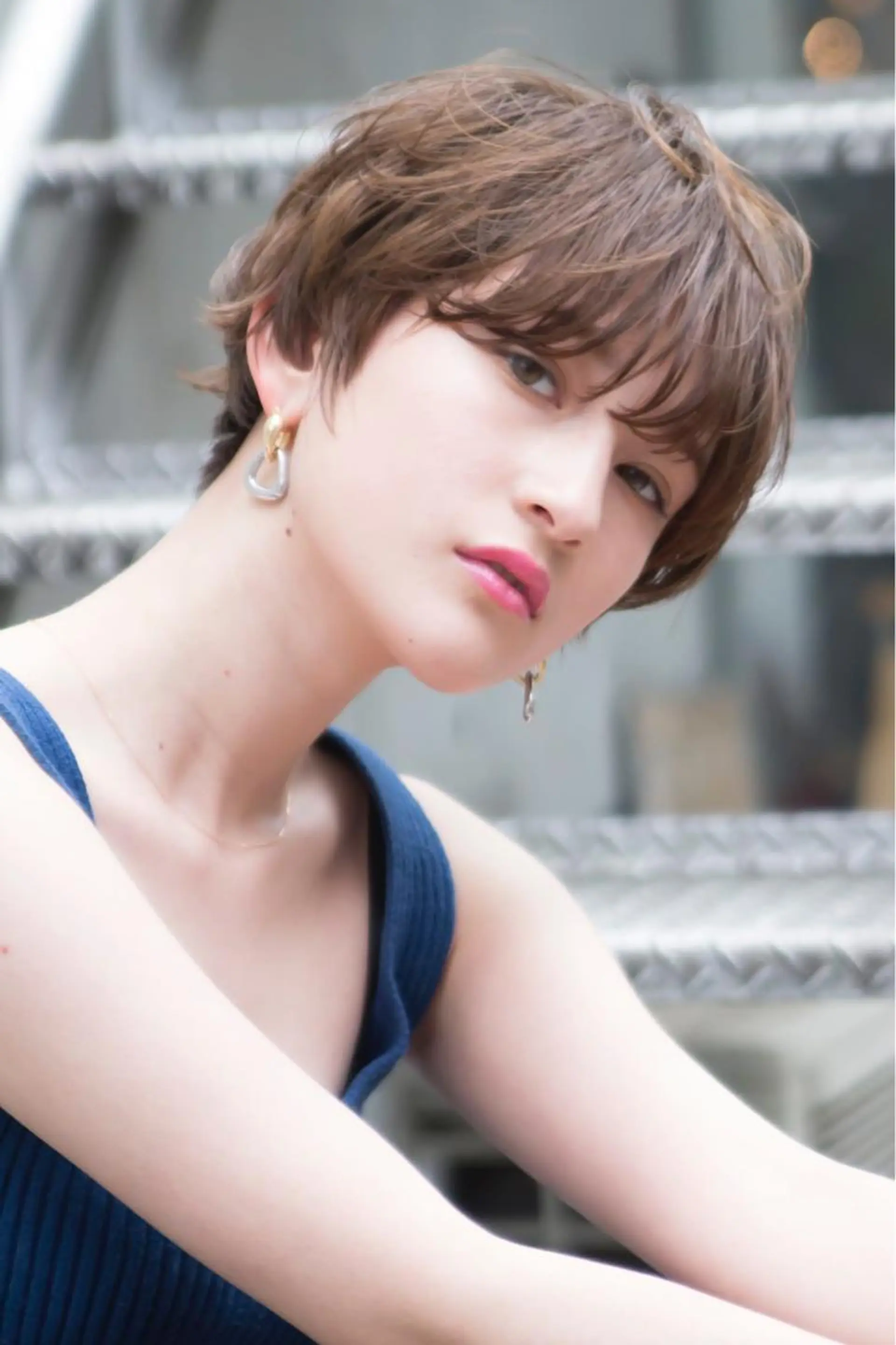 ショート カラー 🉐レイヤー/塩見 弘樹🉐渋谷のヘアスタイル