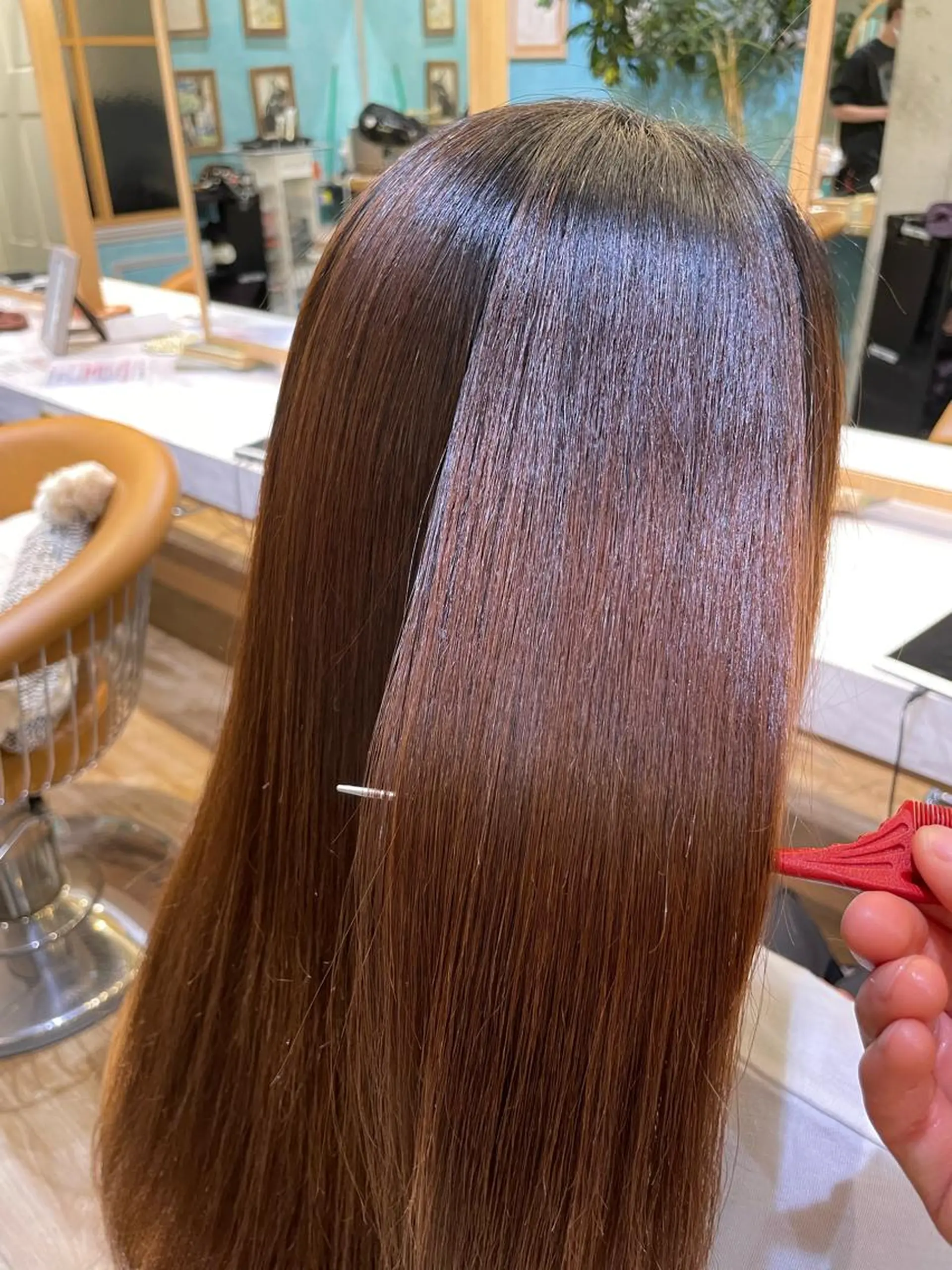 ロング カット 縮毛矯正 トリートメント 🐥ボブ/韓国ヘア 髪質改善/halcaのヘアスタイル