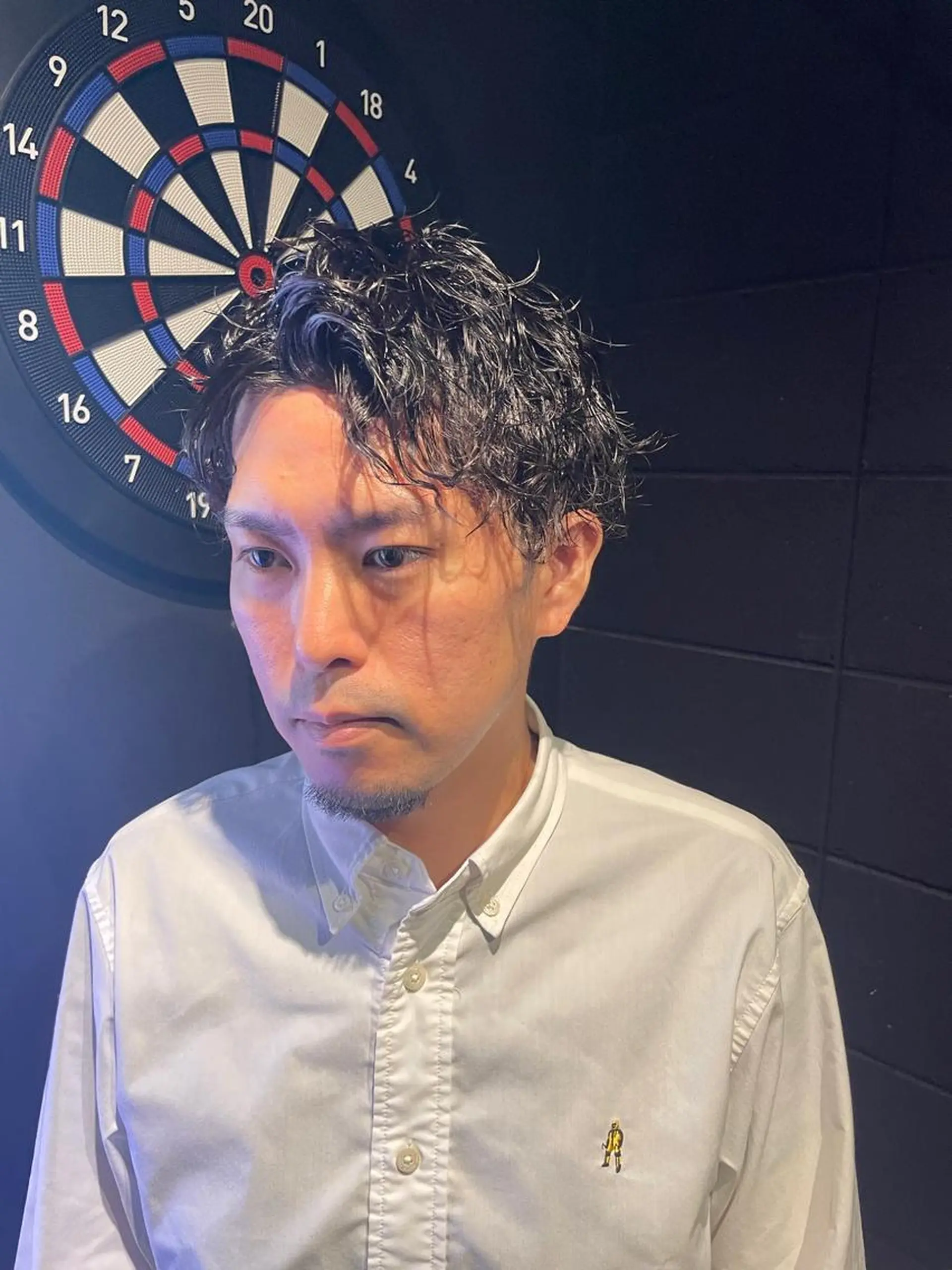 ショート パーマ メンズ カット ヘアカラー トリートメント ヘアセット TETISS所属・💈メンズハイライト 南谷💈のヘアスタイル