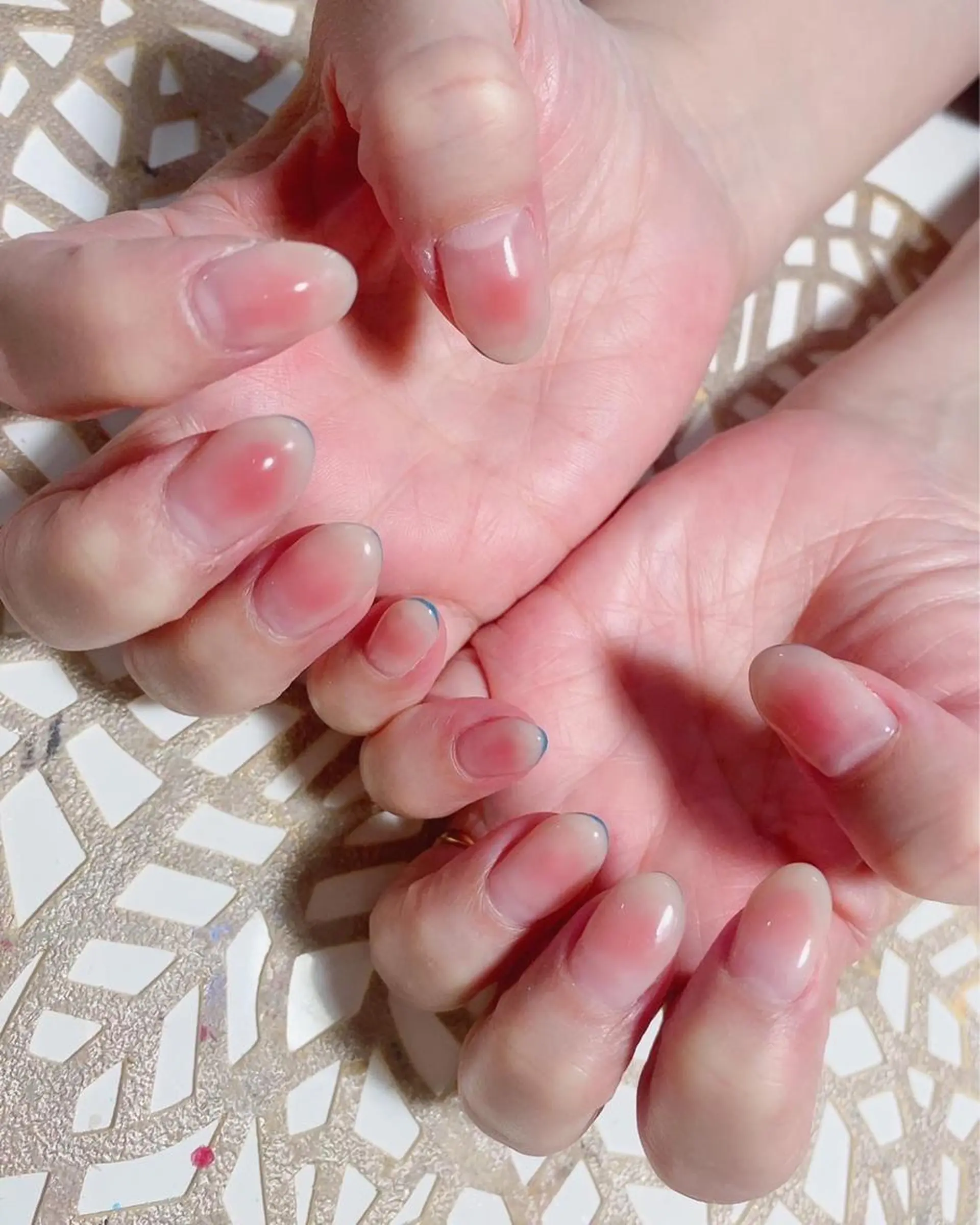 ネイル アートネイル オーロラネイル チークネイル 長さ出し フレンチネイル nail salon  Stella*所属・菅原 ミヤのその他イメージ