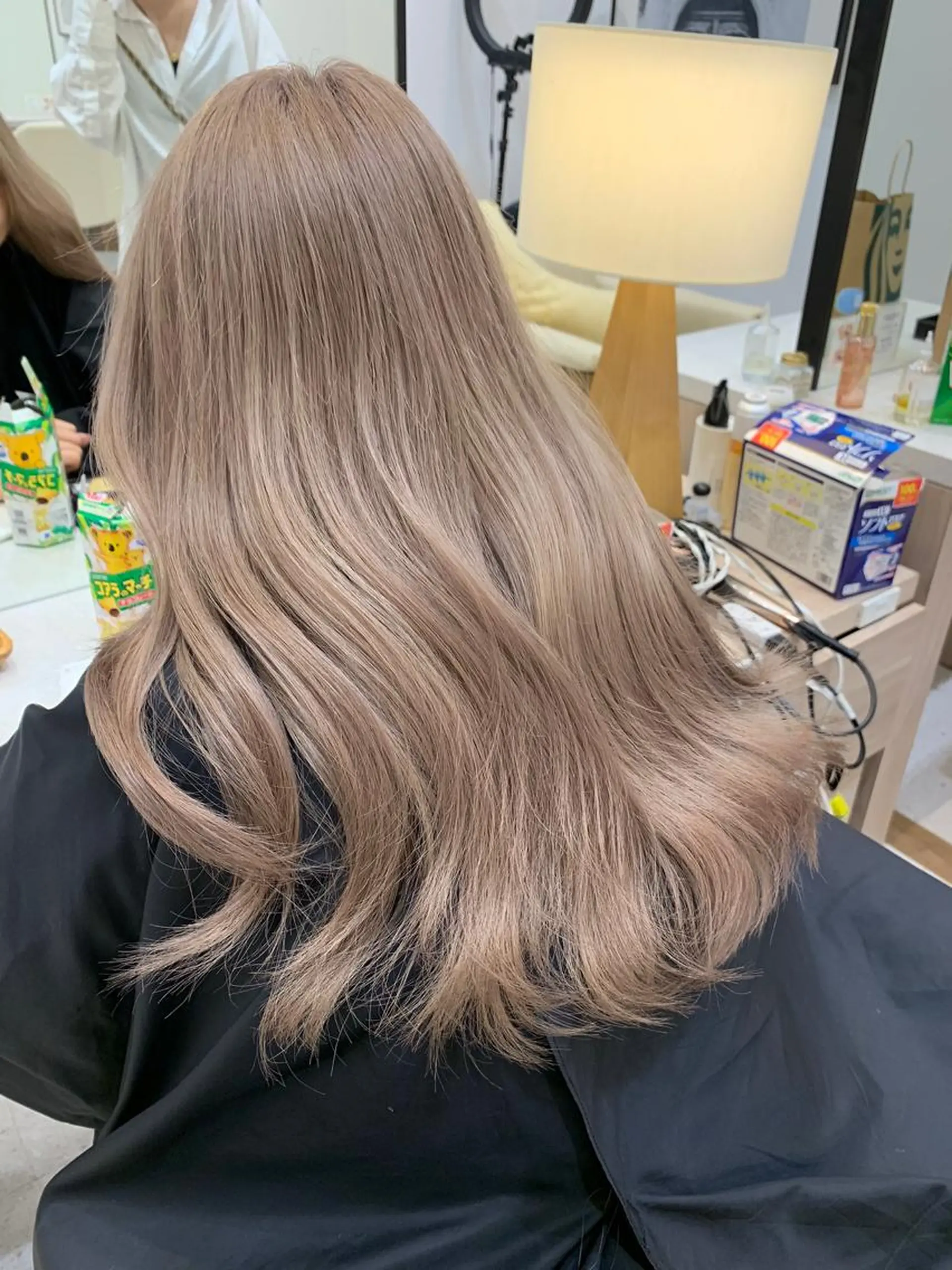 ミディアム カラー 韓国風/顔周りカット /髪質改善RYOTAのヘアスタイル