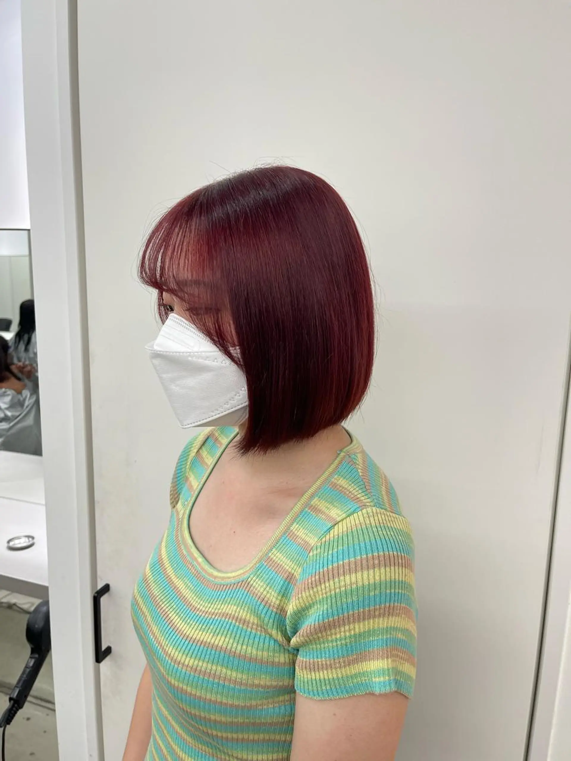 ショート カラー 店長　MANAMI ／ブリーチ／骨格ボブのヘアスタイル