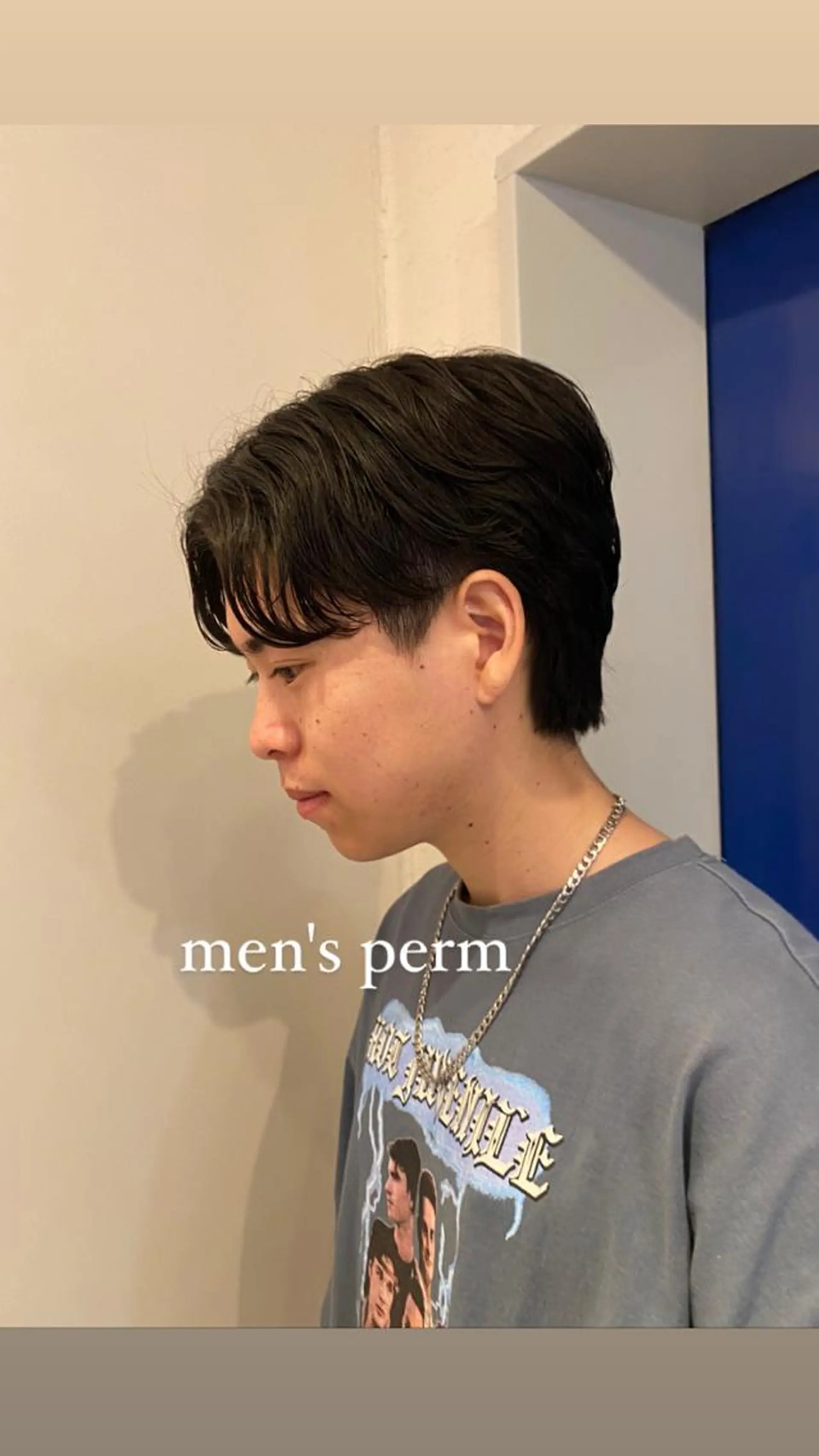 ショート パーマ メンズ メンズパーマ カット パーマ トリートメント レイヤーボブ/ 艶カラー/サナ🌼のヘアスタイル