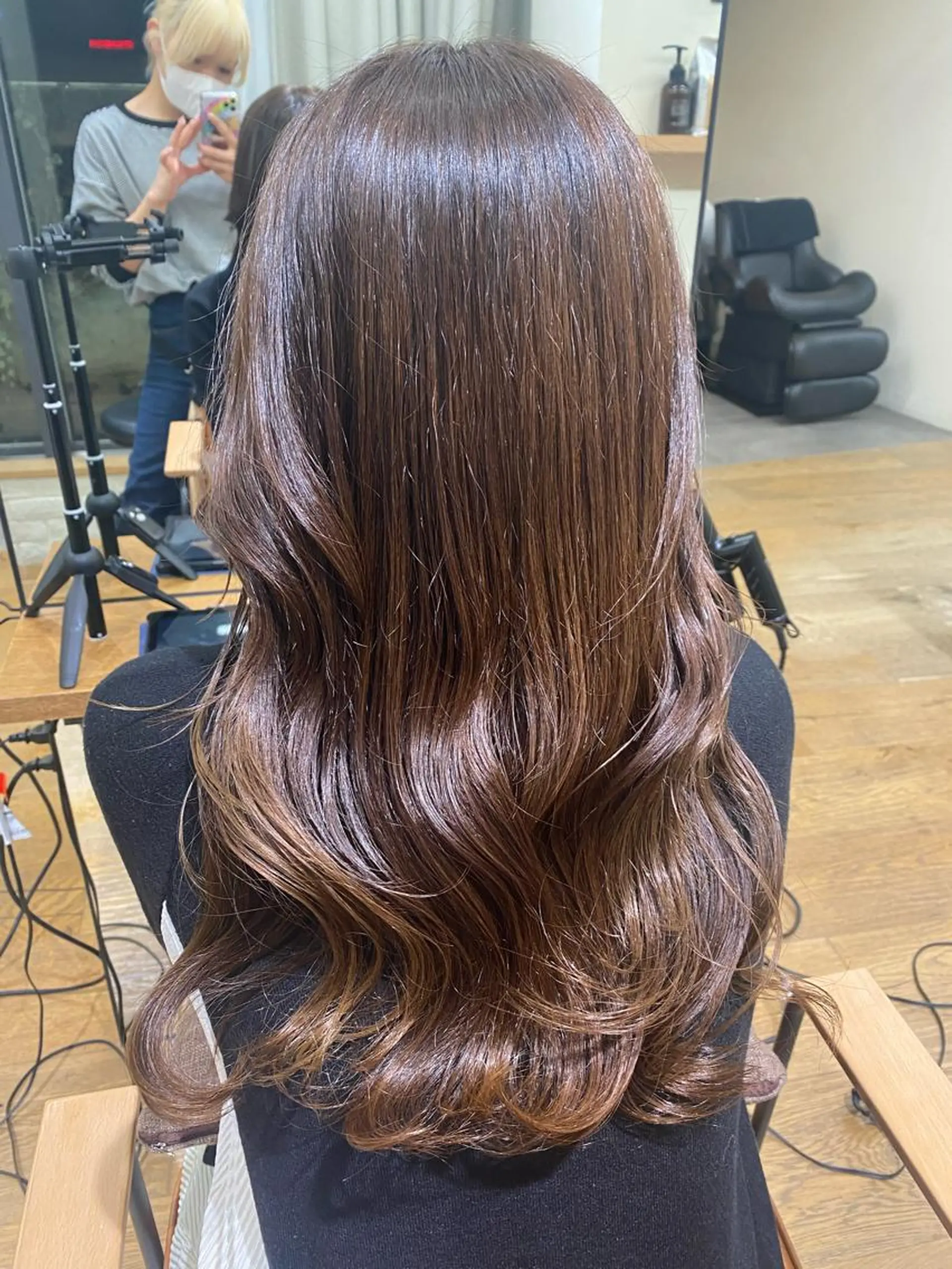 ロング カラー ヘアアレンジ トリートメント 銀座/前髪顔まわり/ 透明感カラー/danのヘアスタイル