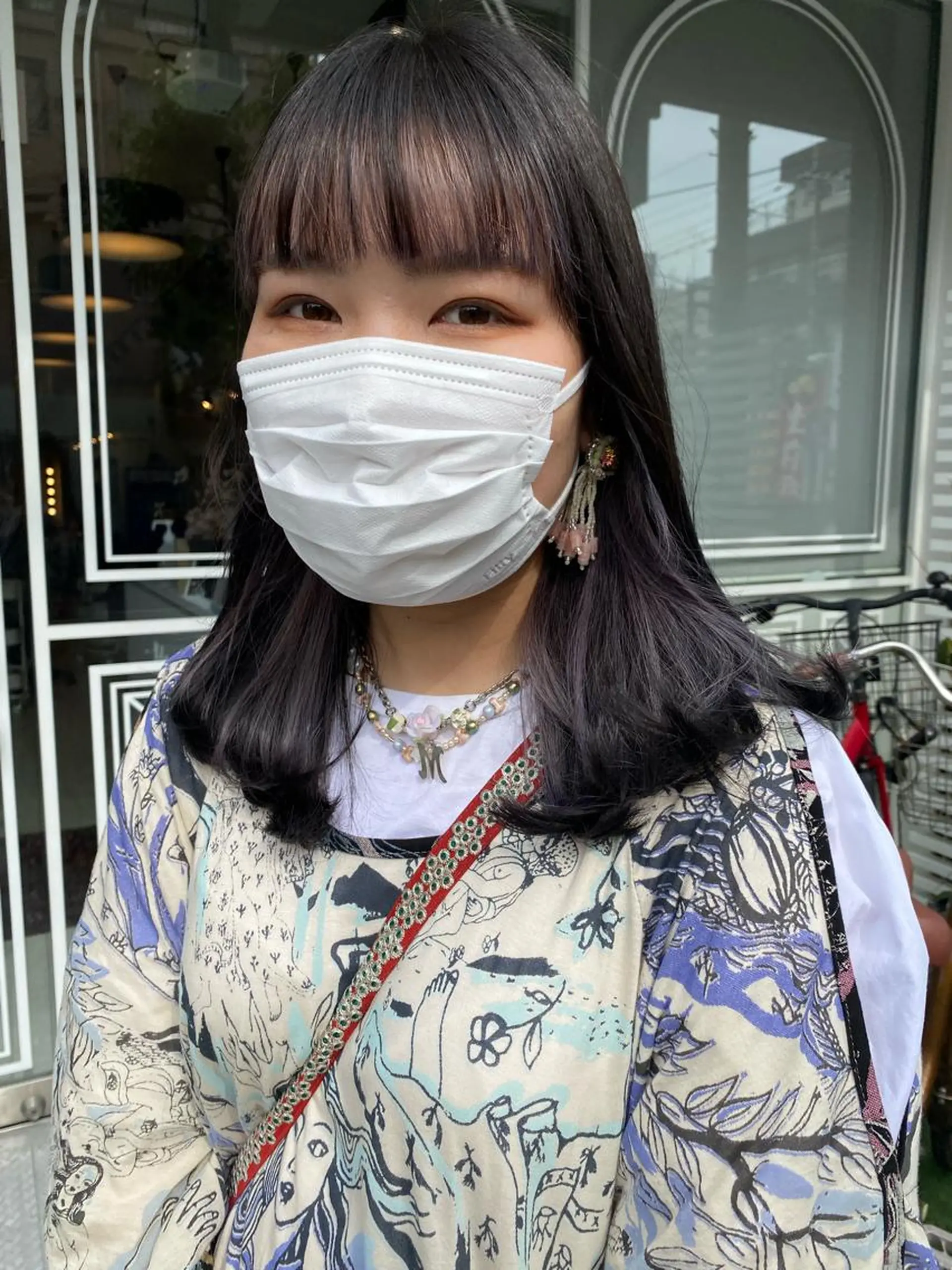 セミロング カラー カット ヘアカラー eclat suzumiのヘアスタイル