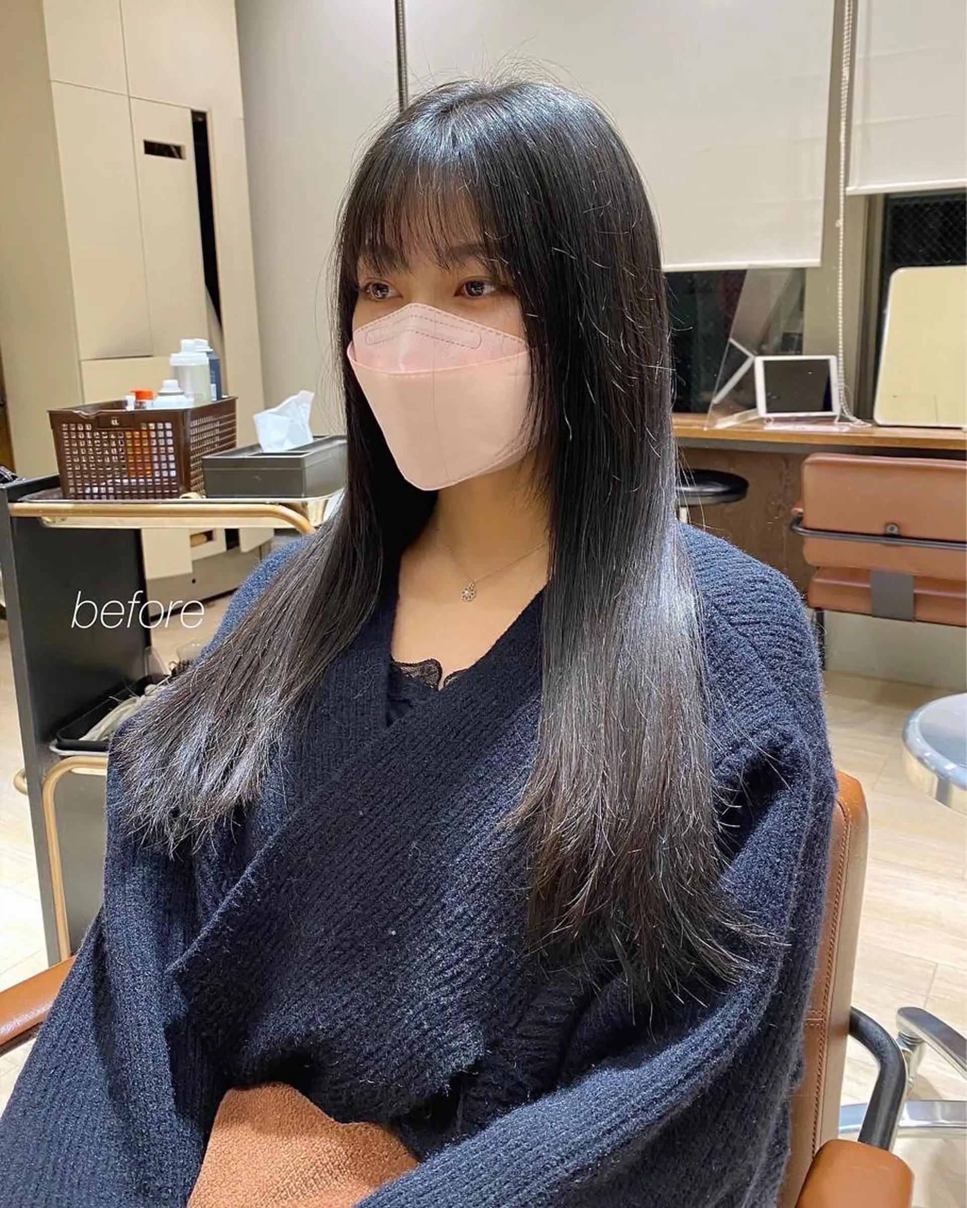 ロング カラー レイヤー/顔周り /透明感🩶高橋大のヘアスタイル