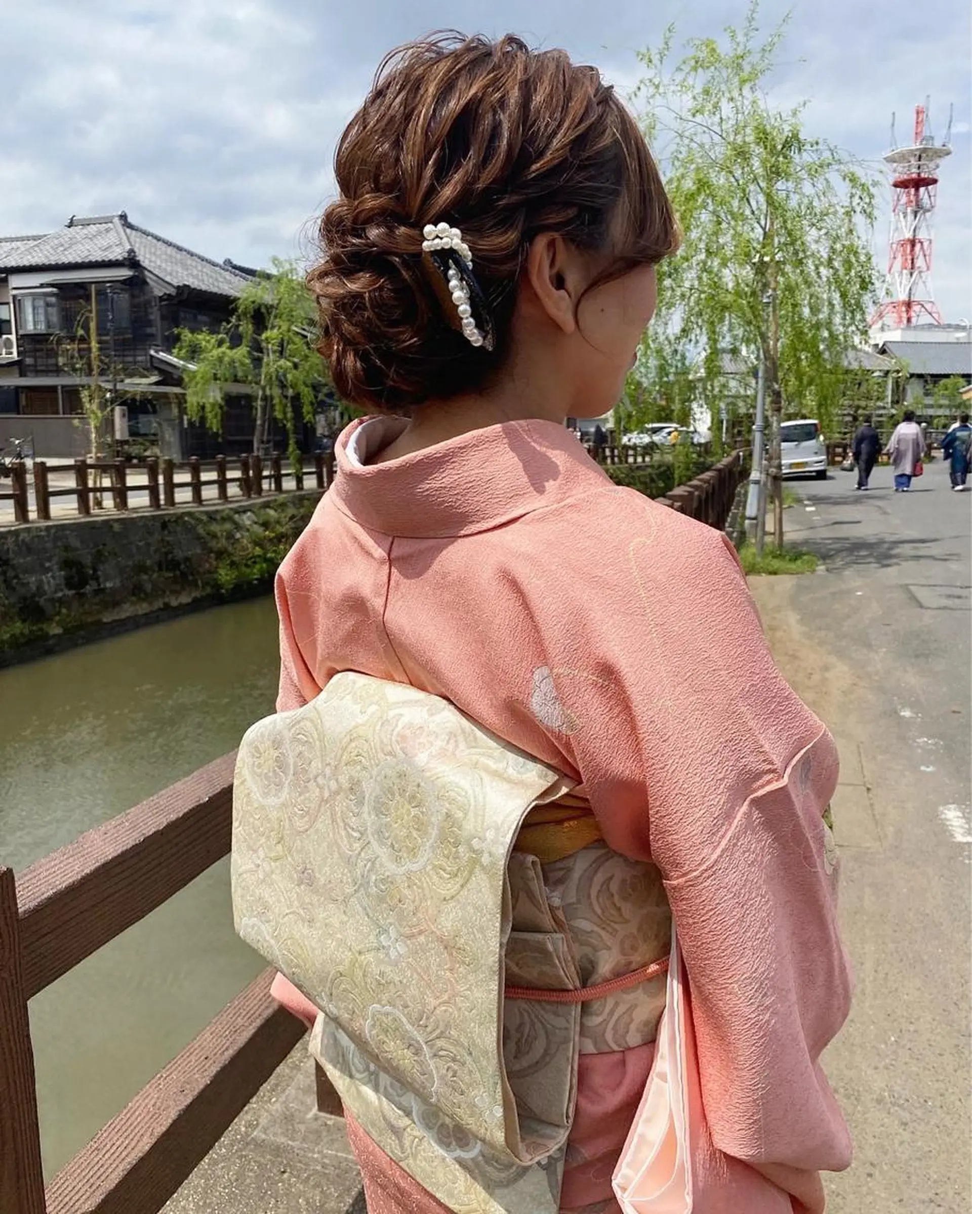 セミロング ヘアアレンジ ヘアセット KANA カナのマツエク・マツパデザイン