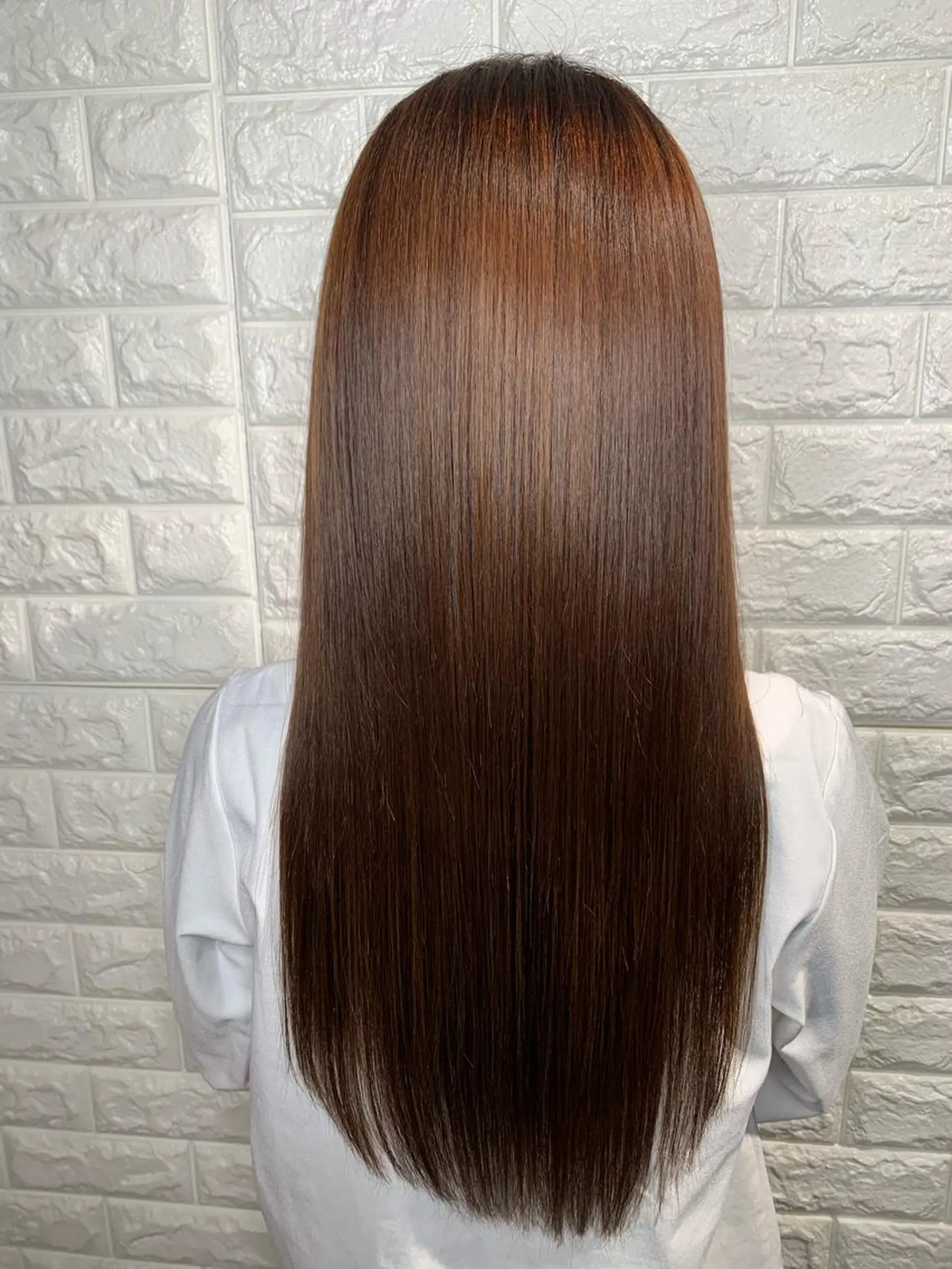 ロング カラー アクアカラー 髪質改善 縮毛矯正 トリートメント カット 縮毛矯正 トリートメント ヘッドスパ Lee東三国 店長 谷辻誠志のヘアスタイル