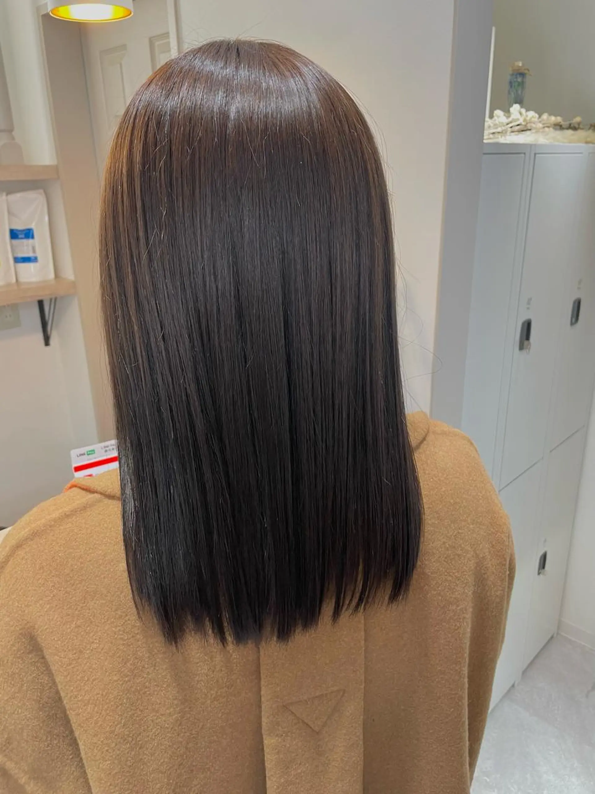 セミロング カラー カット ヘアカラー トリートメント 西 めぐみのヘアスタイル