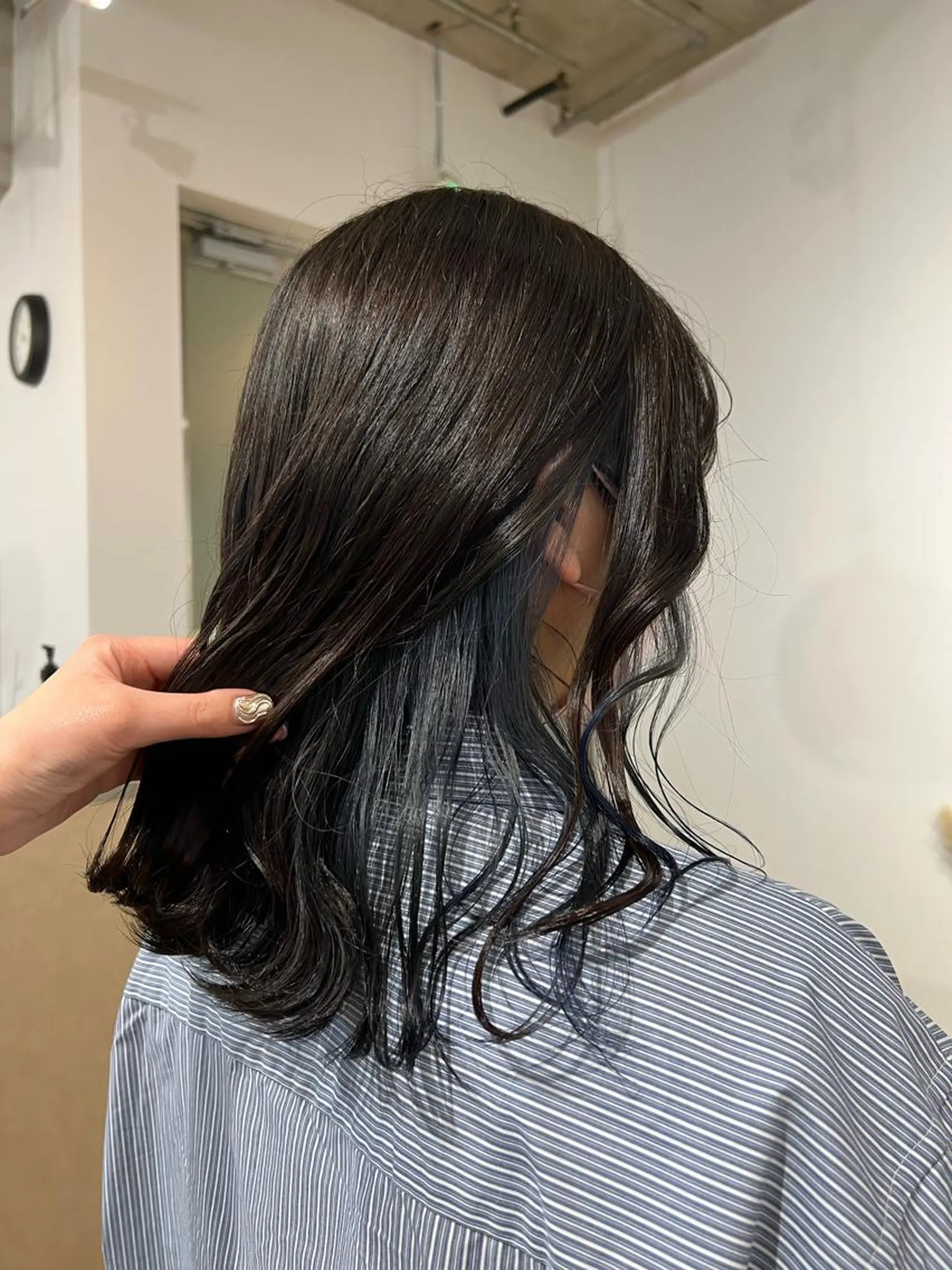 セミロング カラー ブルーカラー インナーカラー ヘアカラー Ayaka🩰🎀 ガーリー/暖色♡のヘアスタイル