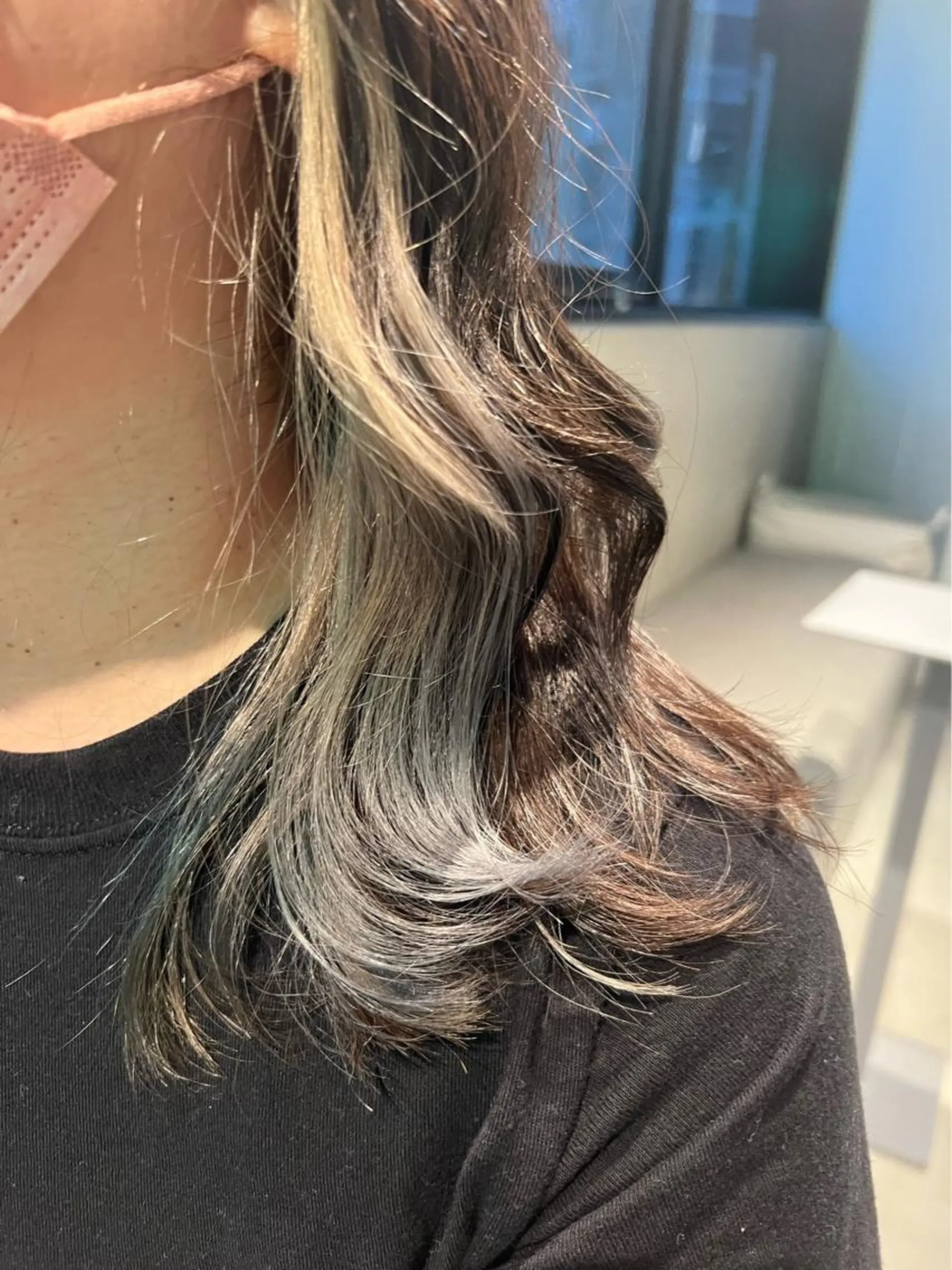 セミロング カラー ロカリタ 河原町三条所属・🌐👽フクイ キララ🌎💎のヘアスタイル