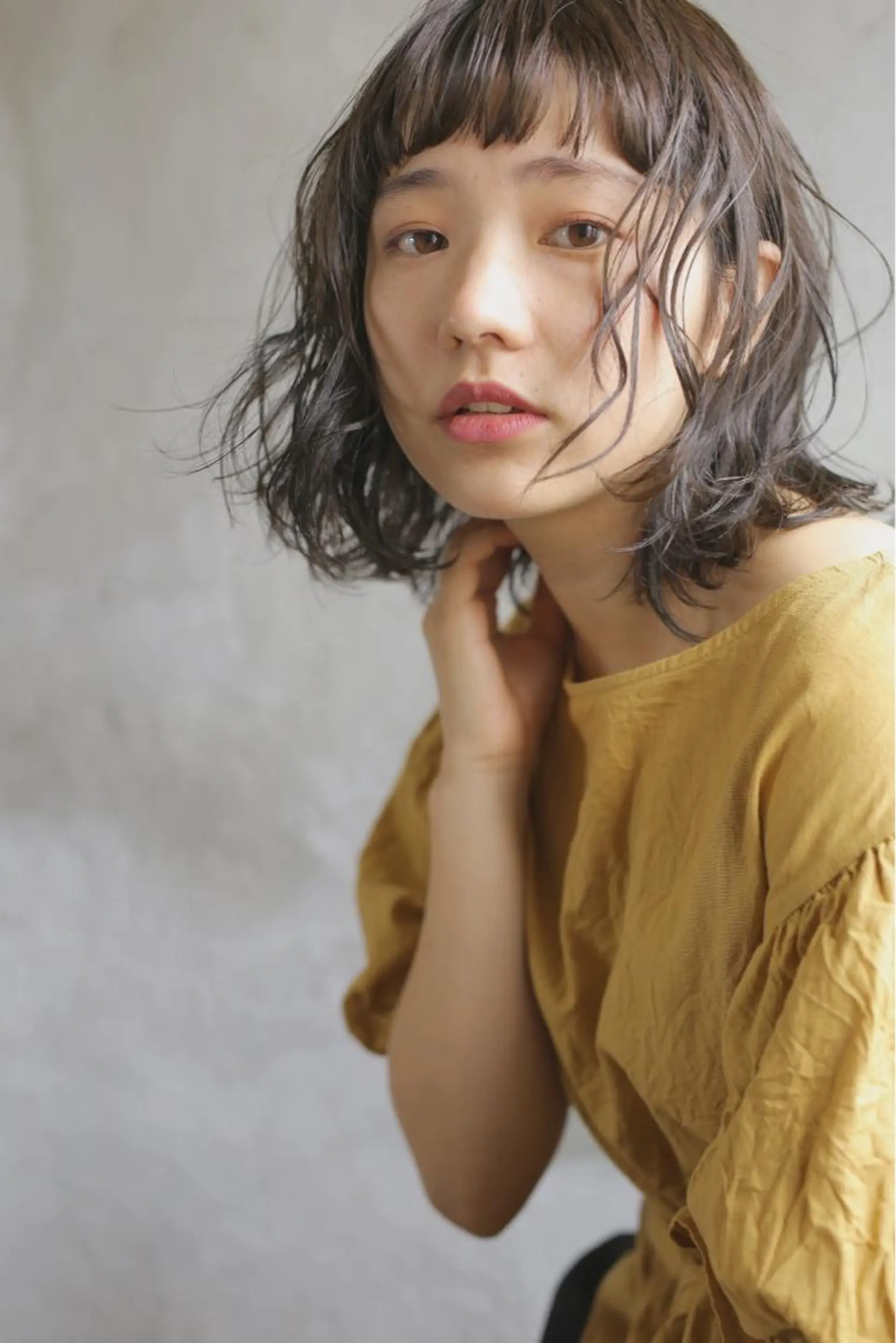 ミディアム ミディアムパーマ ボブ 🧼柴田 健太郎🧼のヘアスタイル