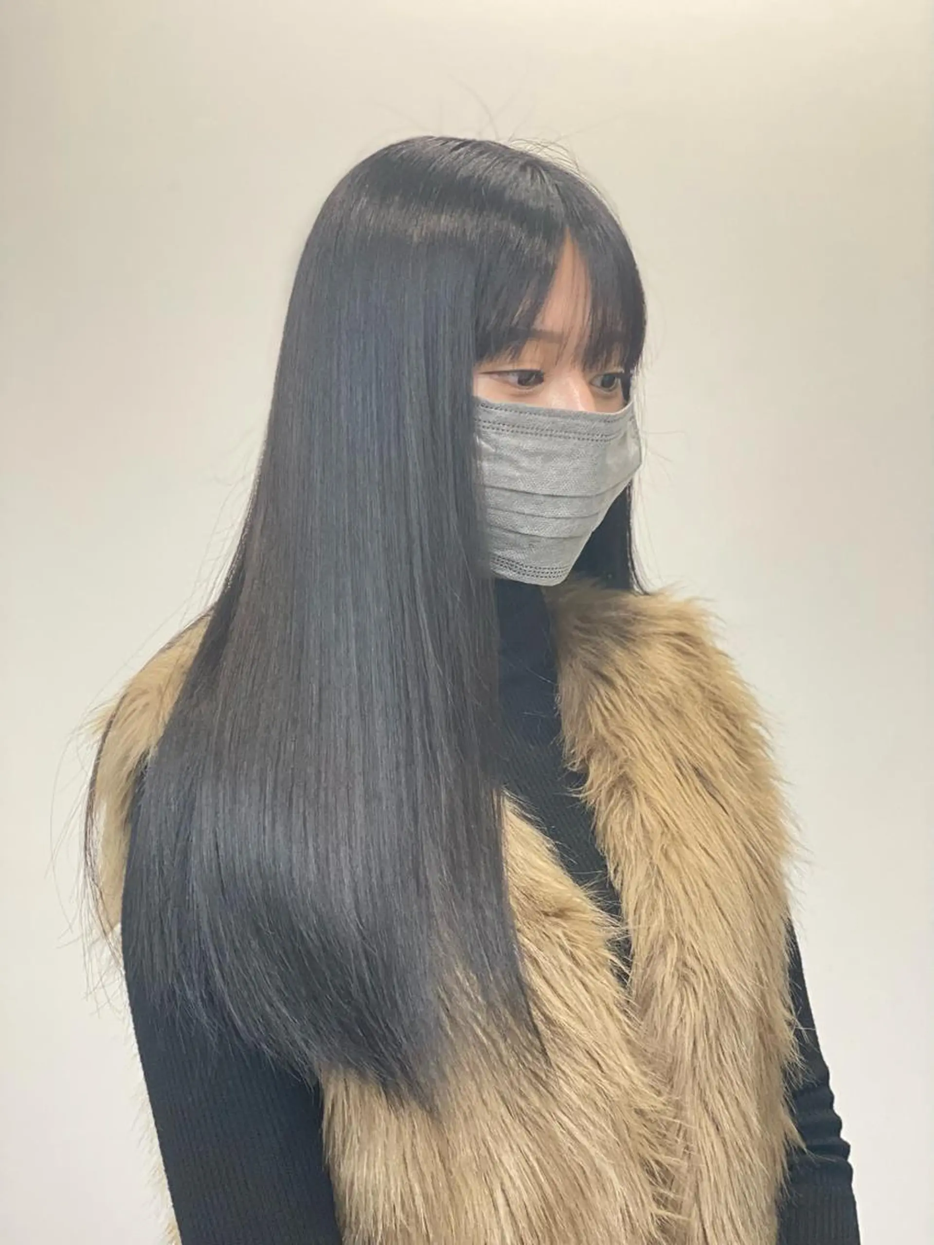 ロング 似合わせカット sunc所属・梅田l大人韓国ヘア レイヤー×艶カラーのヘアスタイル