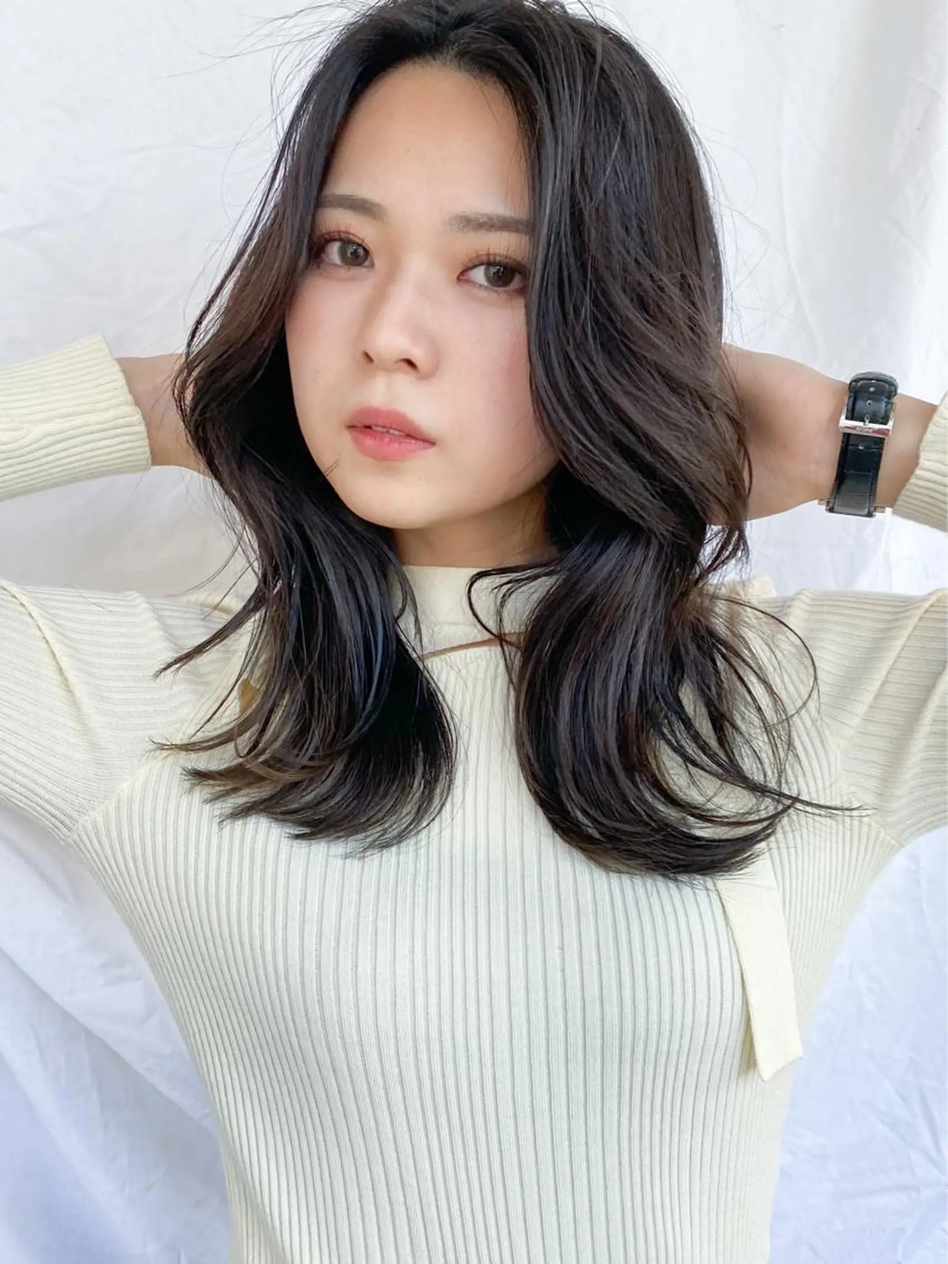 セミロング くびれヘア 顔周りカット 小顔カット トリートメント 【1日2名様限定】 AFLOAT白川雄副のヘアスタイル