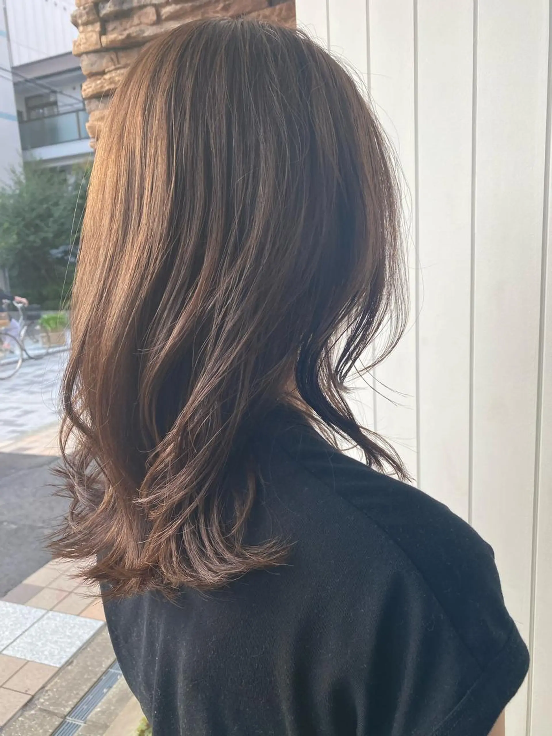 セミロング カラー Rely 美空のヘアスタイル