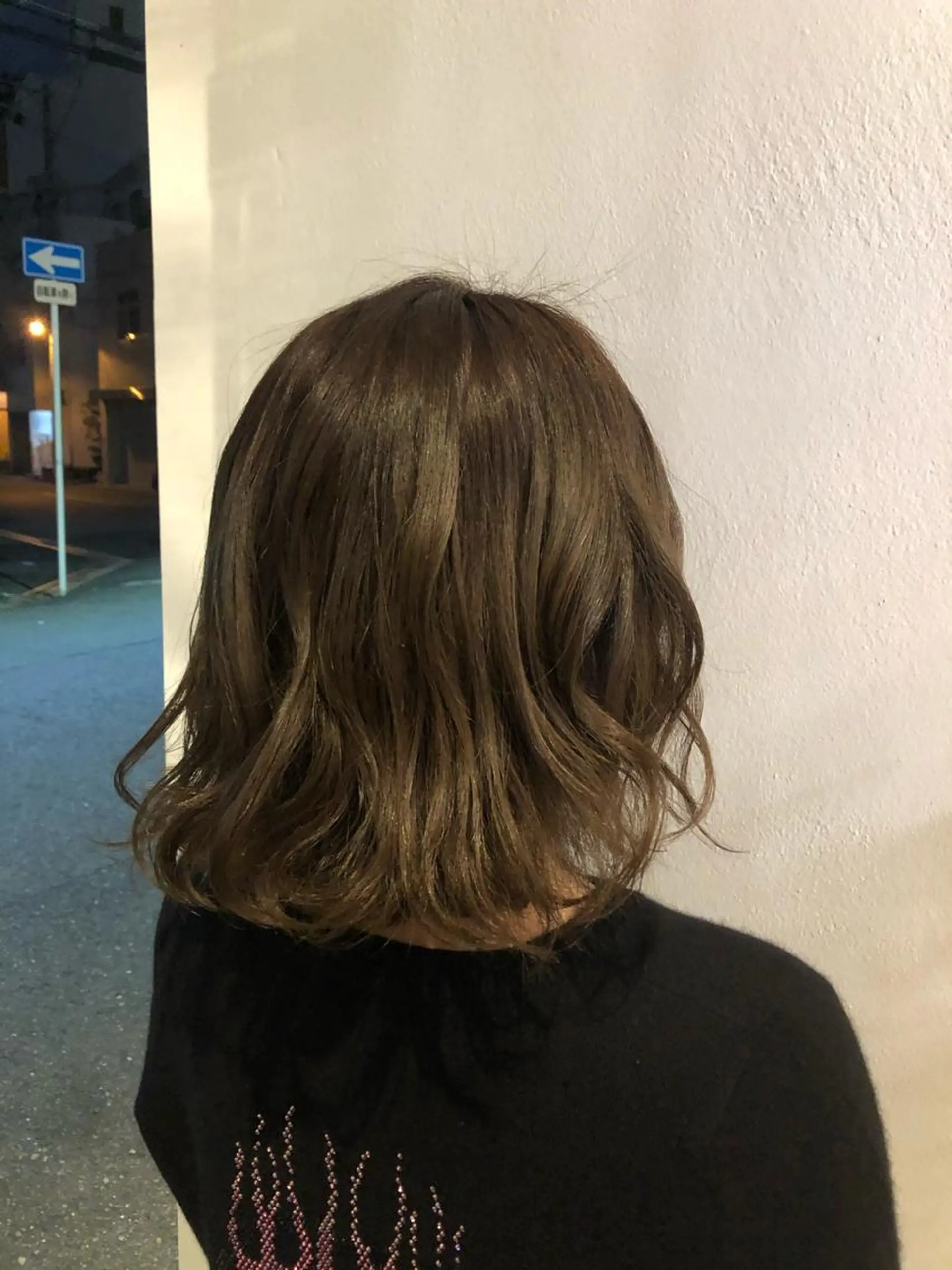 ミディアム カラー ベージュカラー ブリーチ ブリーチなしカラー 大阪長居🌱野見山 卓也のヘアスタイル