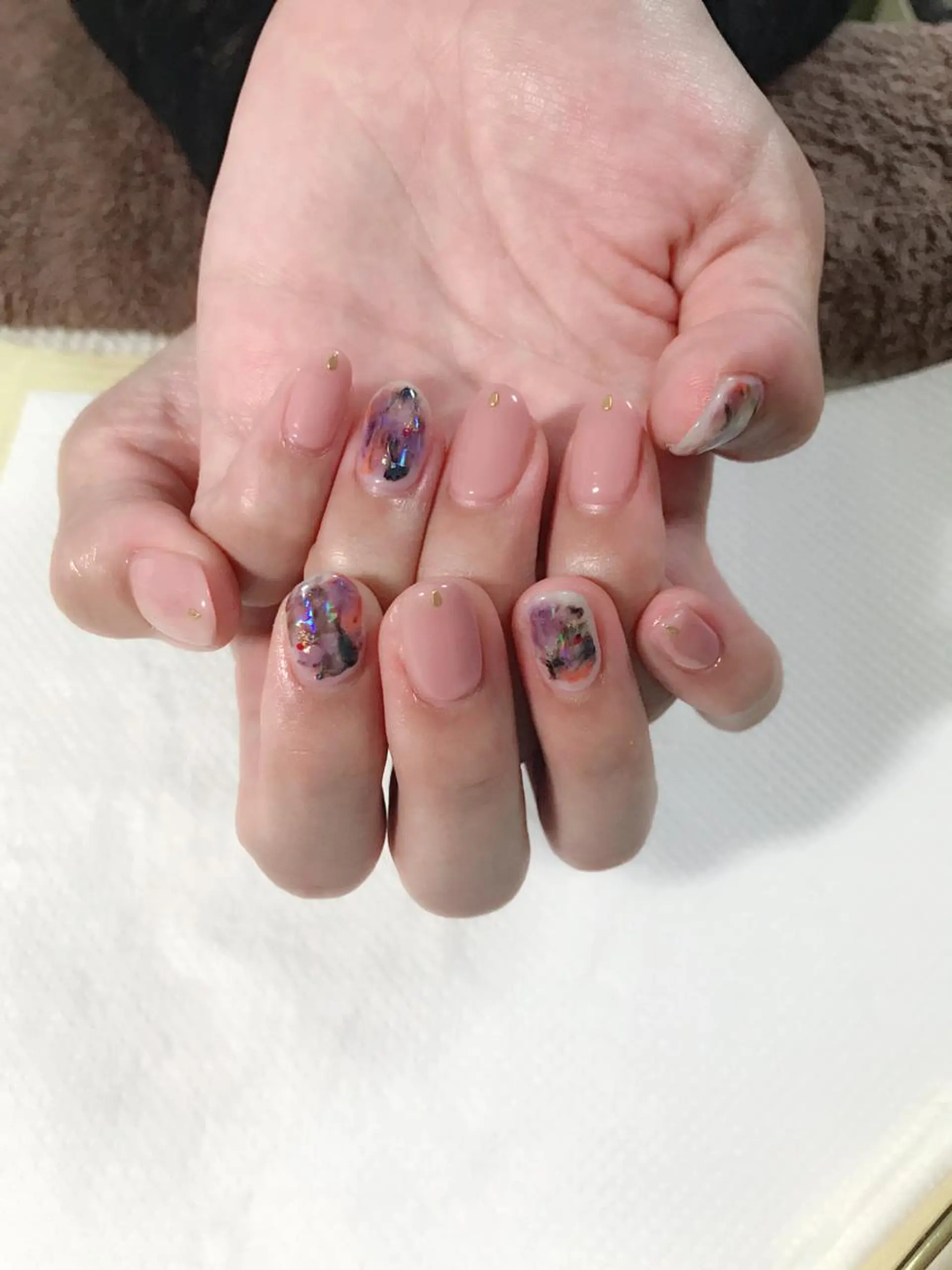 ネイル ニュアンスネイル ハンドネイル ハンドケア Ainchi nail所属・＊ misa ＊のネイルデザイン