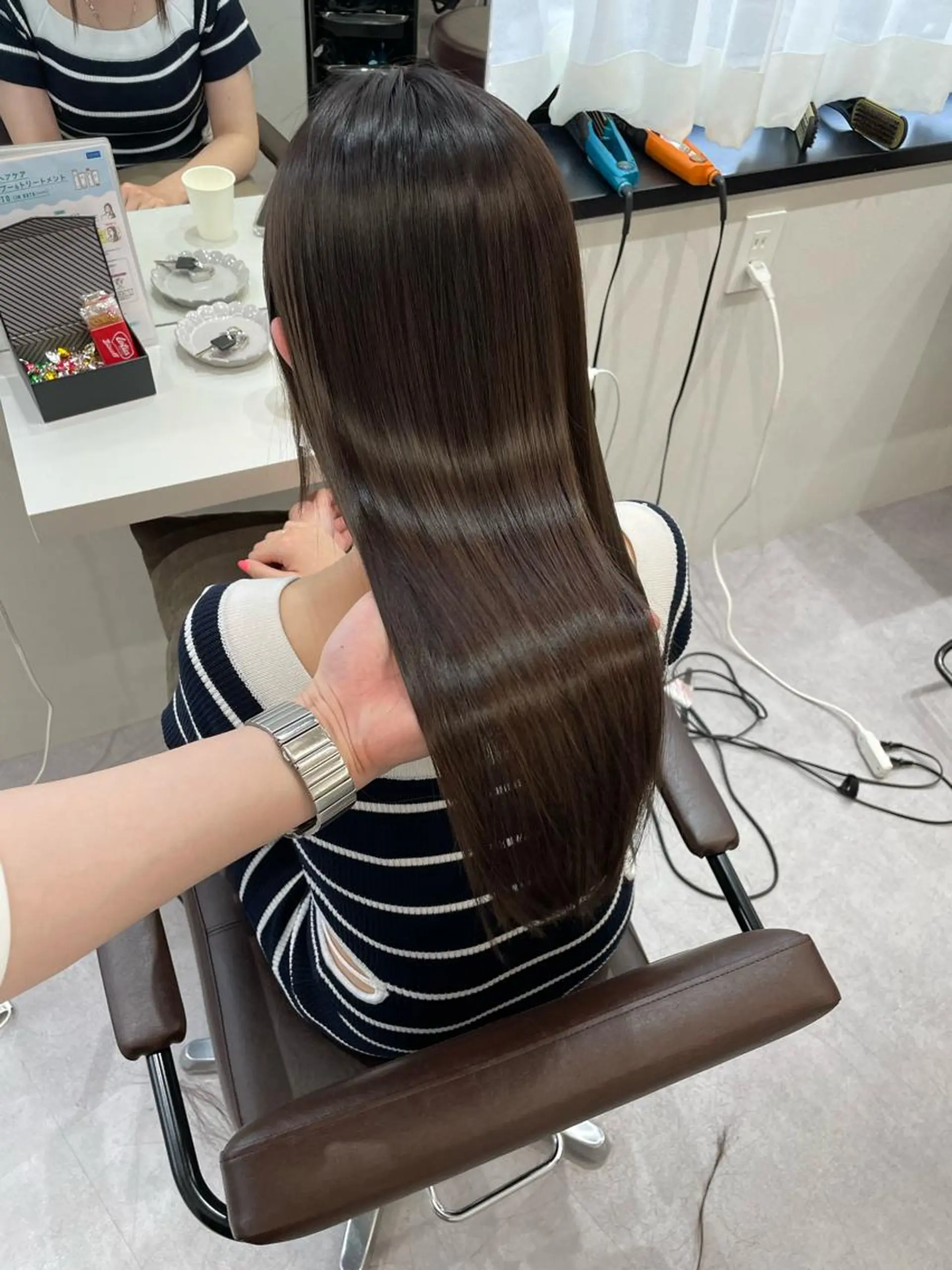 ロング 韓国風cut/ 縮毛矯正/正岡幹康のヘアスタイル