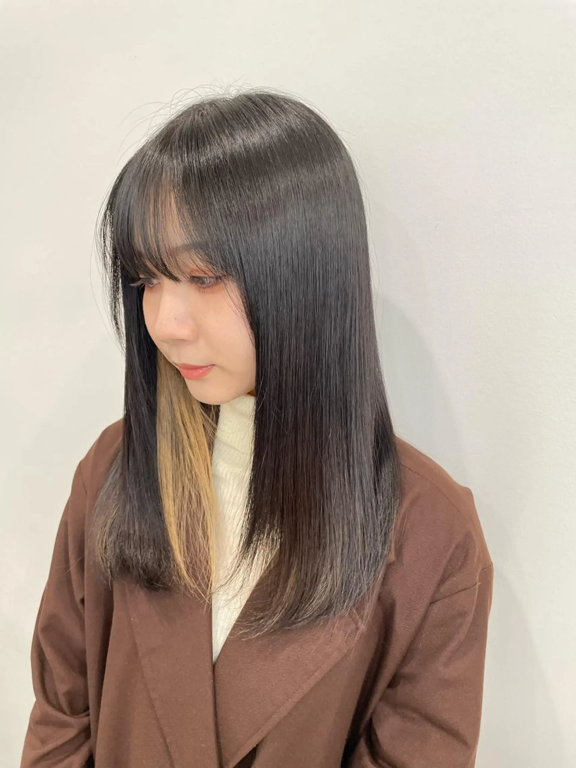 ロング カラー トリートメント 乾かすだけで美髪✨ 髪質改善専門/鈴木遼のヘアスタイル