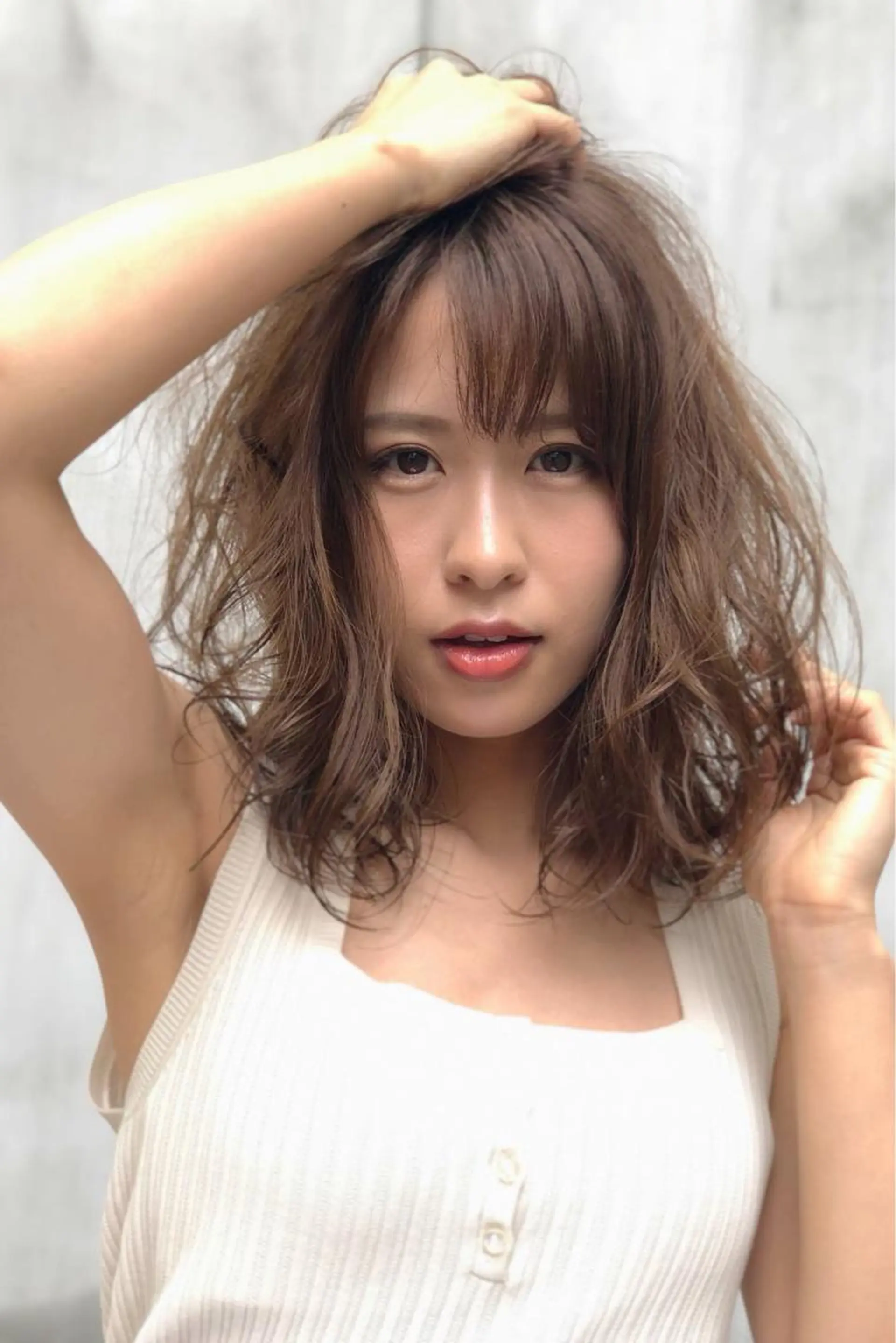 カラー グレージュ 千葉 大聖のヘアスタイル