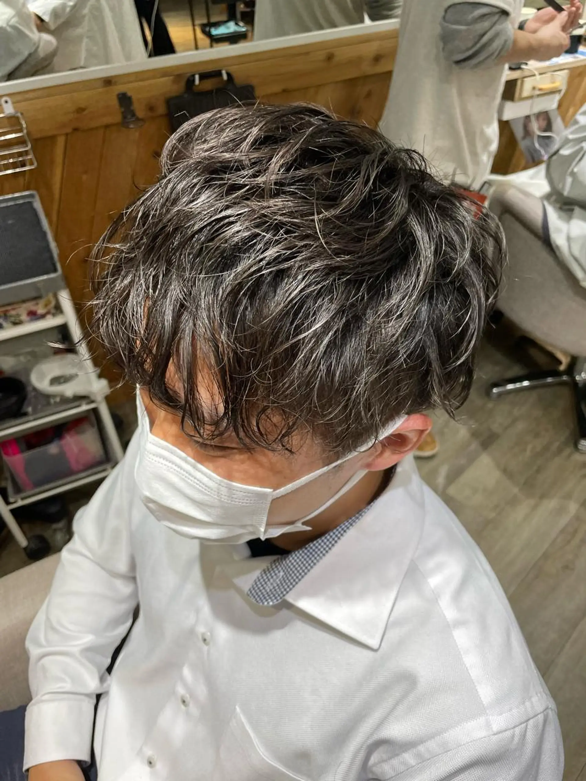 ショート パーマ メンズ CORE blanc所属・COREblanc ゆきの／表参道 原宿のヘアスタイル