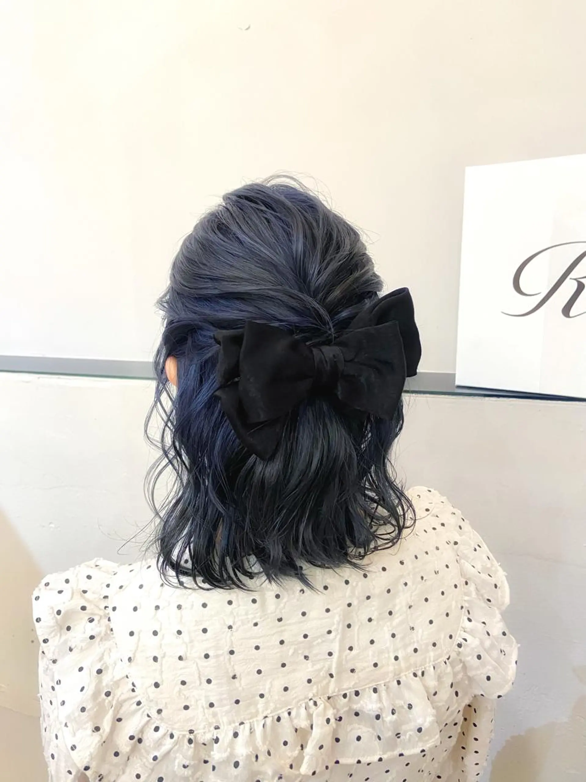 ミディアム ヘアアレンジ ハーフアップ ボブ ヘアセット 🫧 nanaco🫧のヘアスタイル