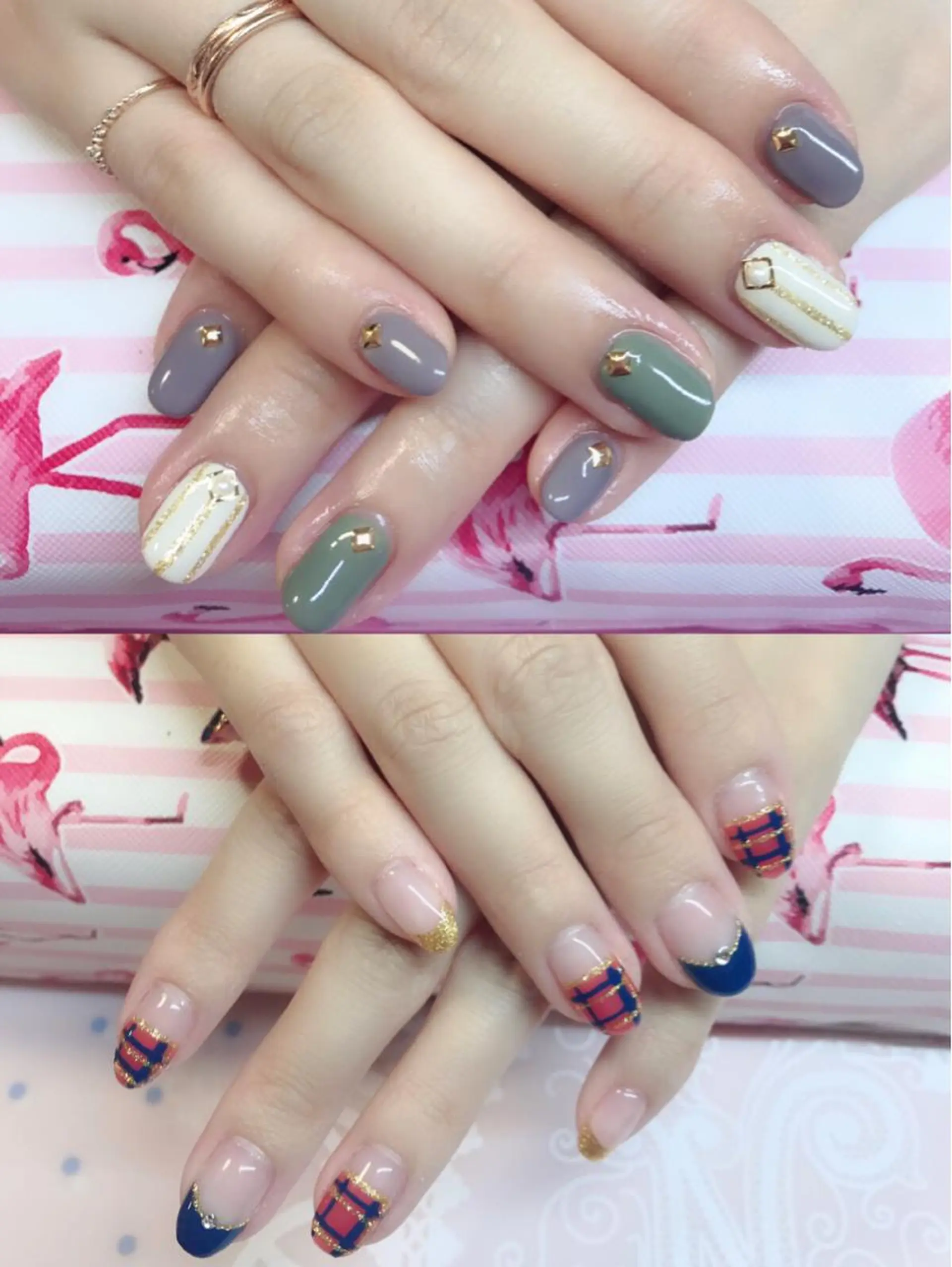 ネイル Chiara チップ長さ出しのネイルデザイン