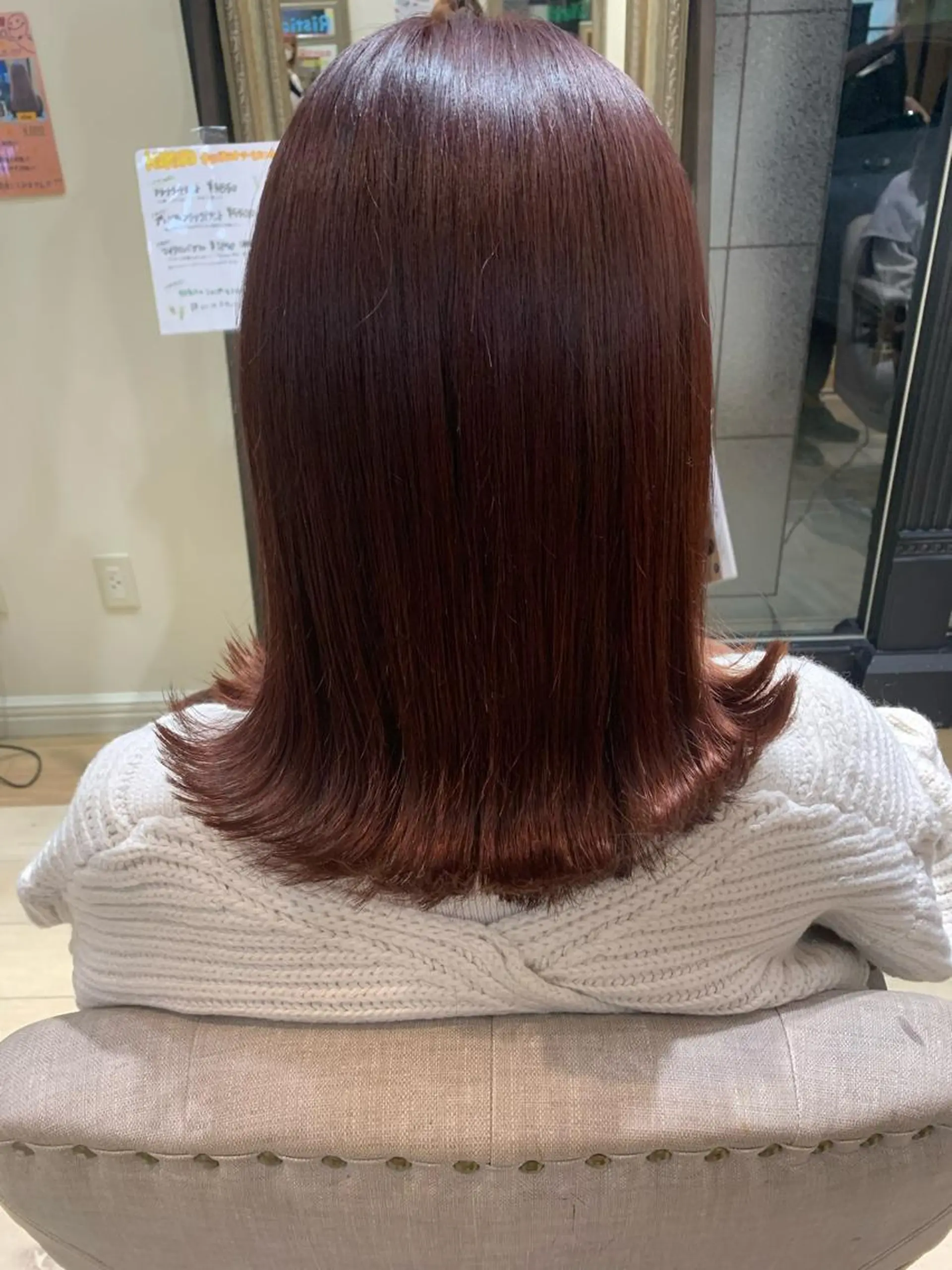 セミロング カラー ラベンダーカラー ピンクカラー ピンクラベンダー カット ヘアカラー トリートメント 艶髪レイヤー上田 紗也🇰🇷💗のヘアスタイル