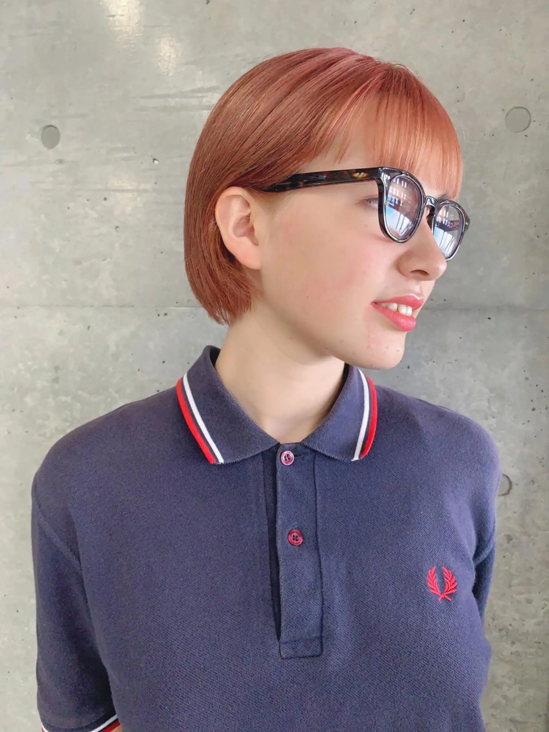 ショート カラー ボブパーマコテ巻き風 パーマNo1深江秀平のヘアスタイル