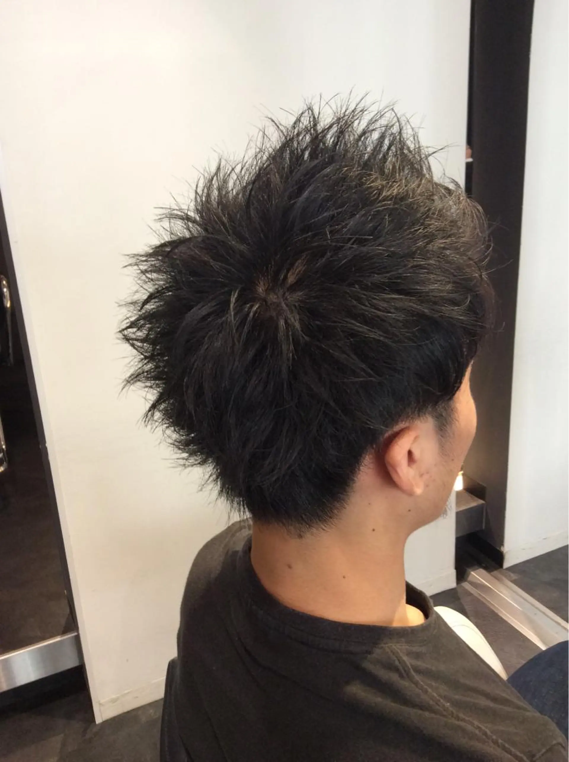 メンズ カット ボブスタイル/ 透明感カラー/八幡のヘアスタイル