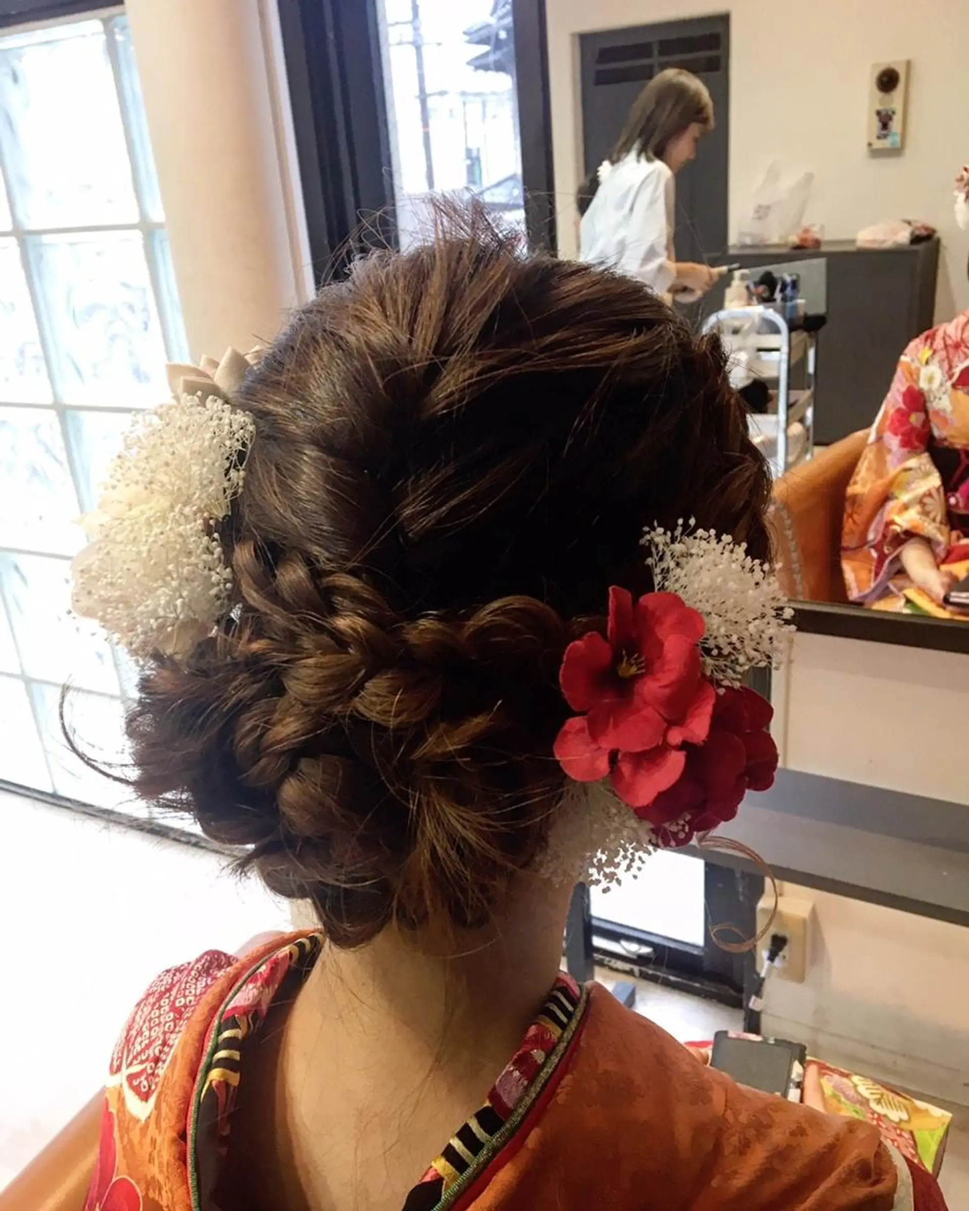 ミディアム カラー パーマ 小顔カット✨ 透明感カラー/村上のヘアスタイル