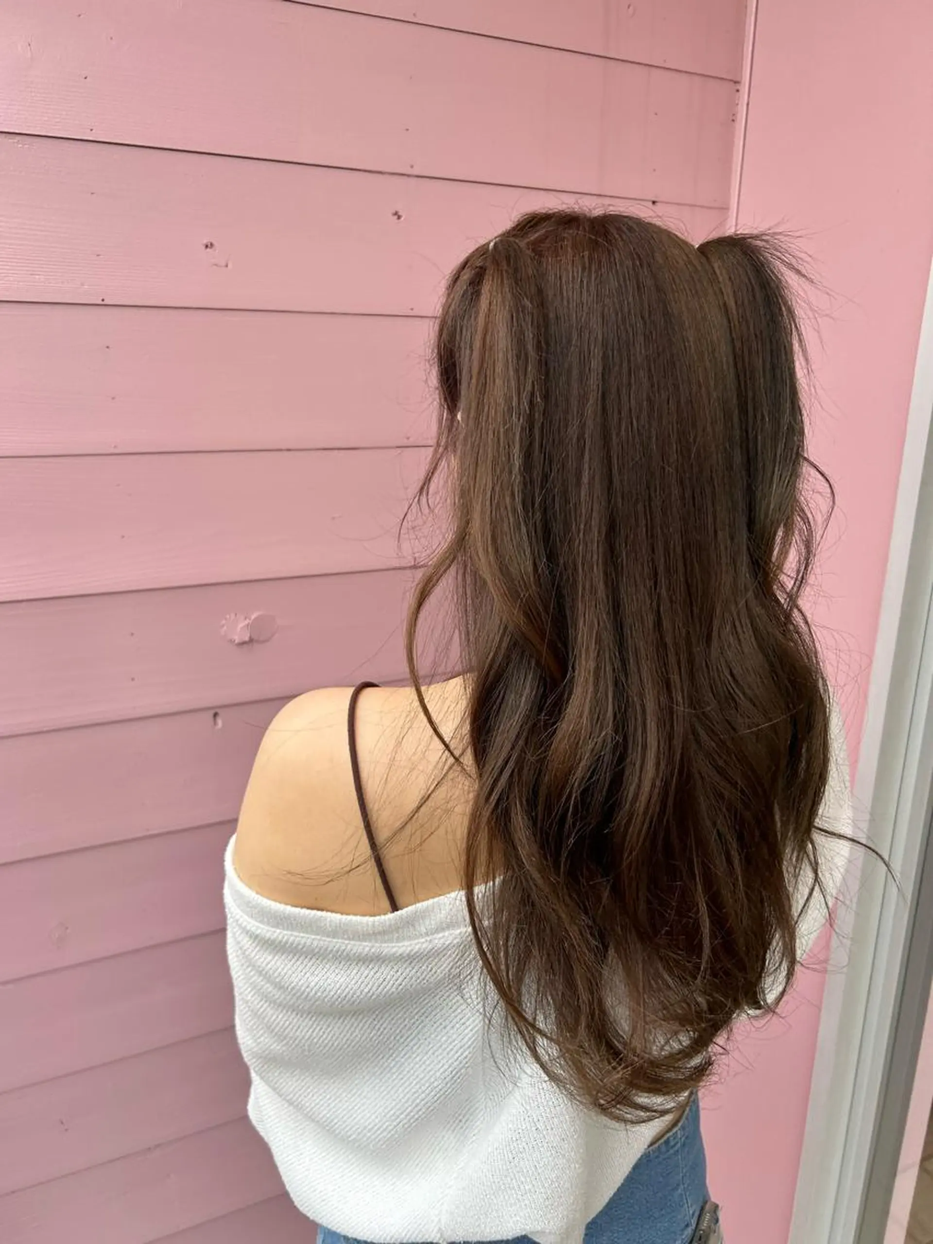 ロング カラー バレイヤージュ ブリーチ ケアブリーチ 透明感カラー デザインカラー 💙ルル💙 ハイトーン/レイヤーのヘアスタイル