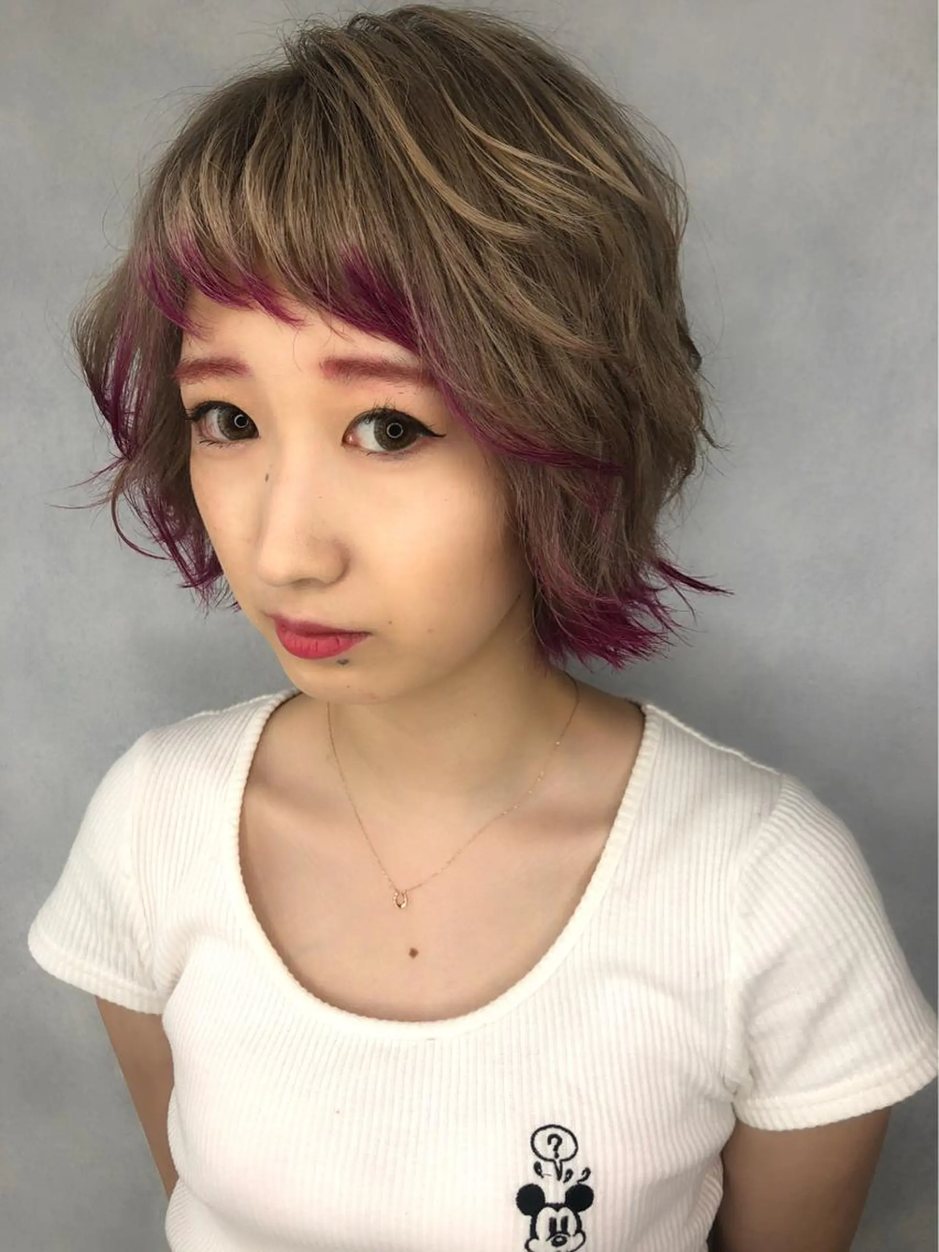 ミディアム 推しカラー🌙 RIHOのヘアスタイル