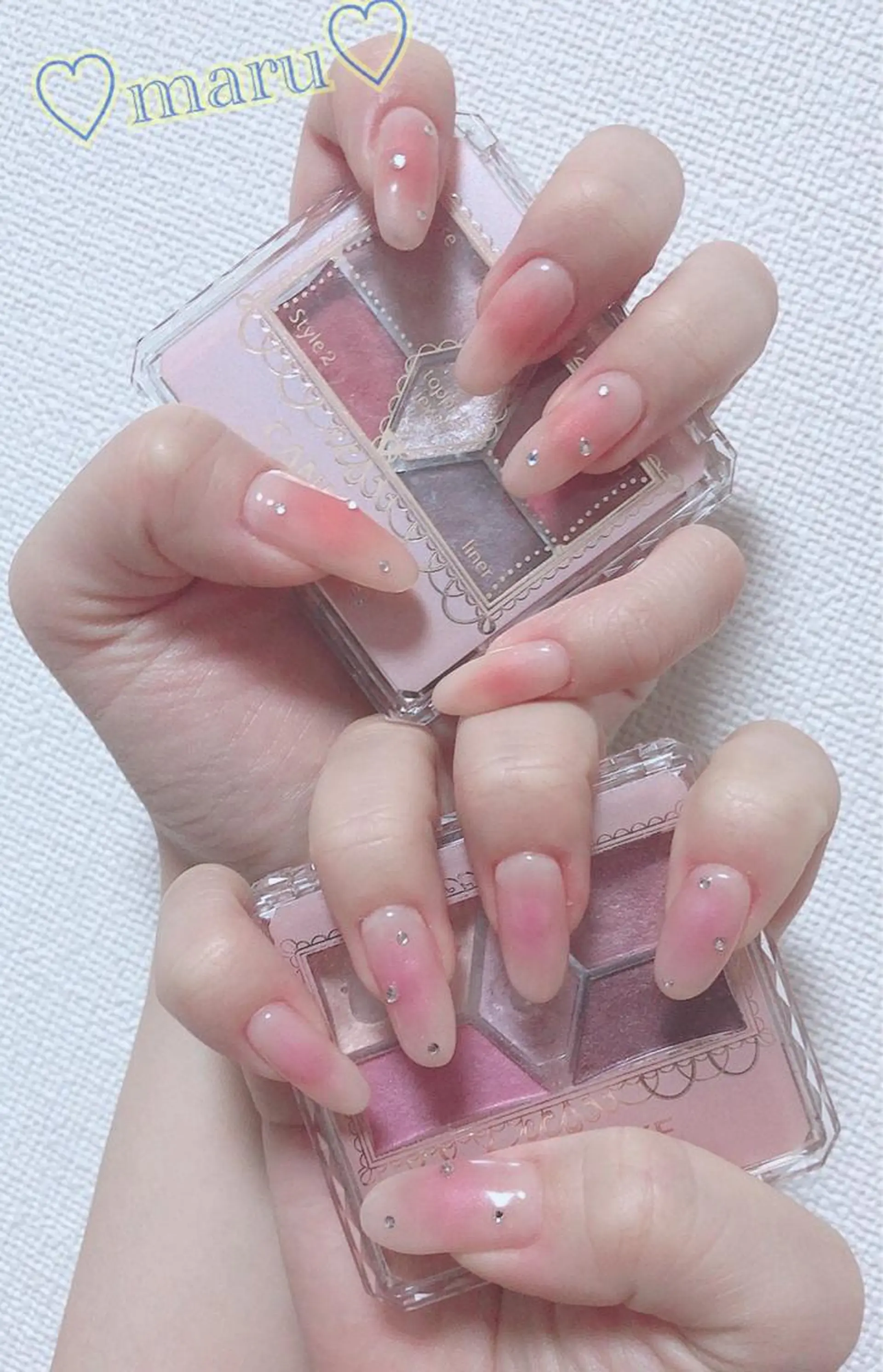 ネイル チークネイル 持ち込み ハンドネイル フットネイル まるみ ♡のネイルデザイン