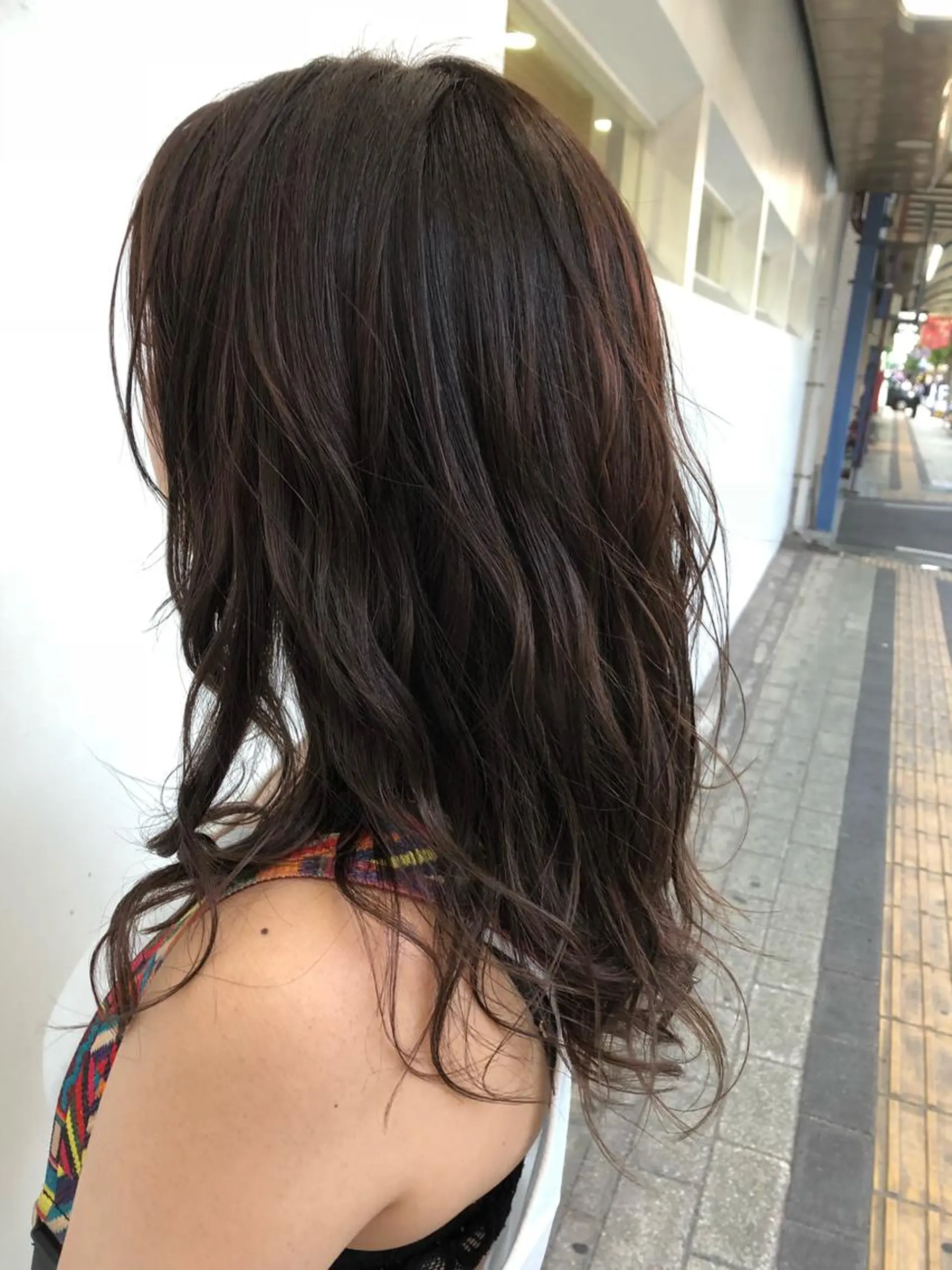 セミロング カラー グレージュ バイオレットカラー バイオレットグレージュ シェアサロン　シエナ所属・東條 克義のヘアスタイル