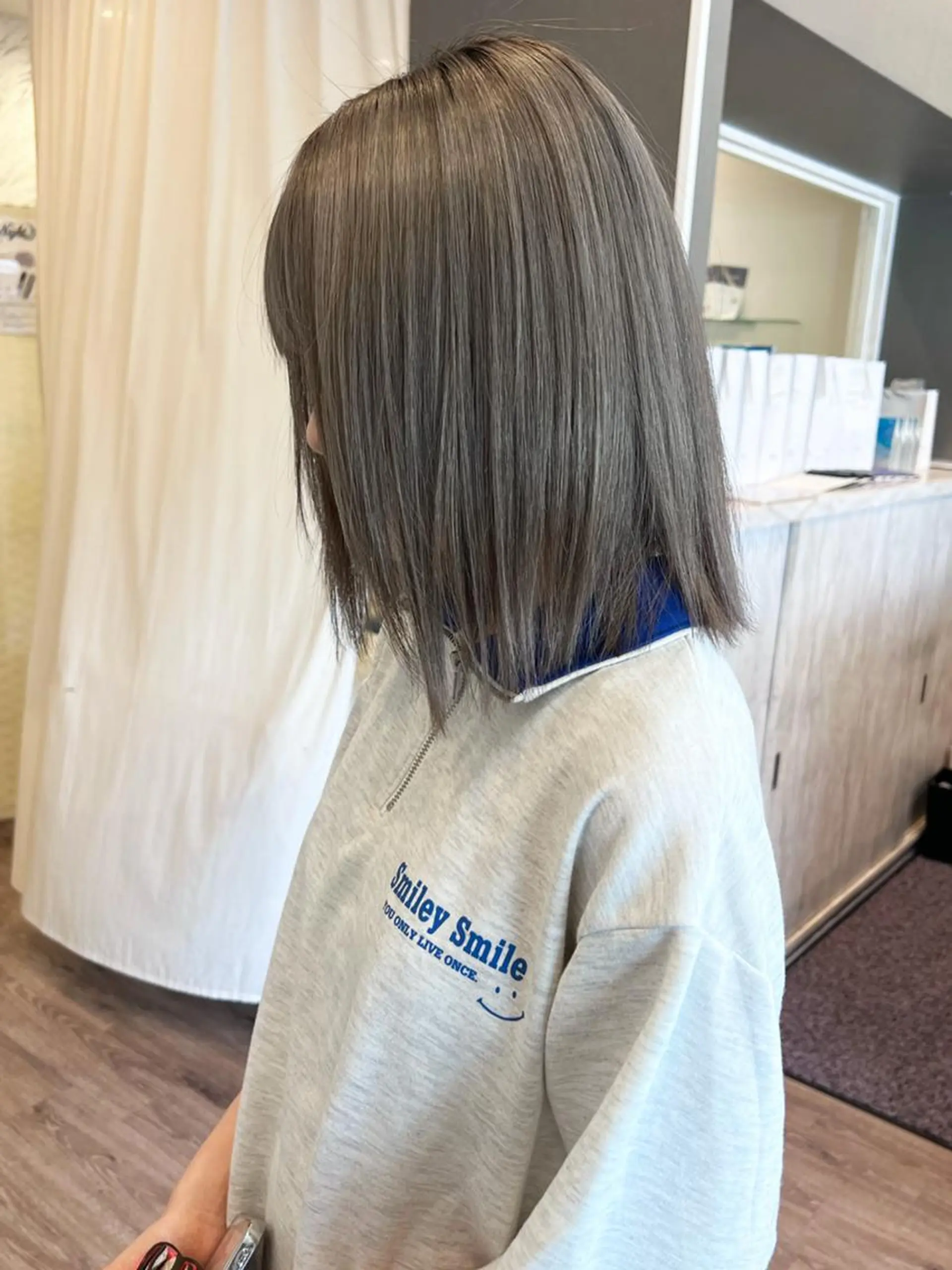 ミディアム カラー ヘアカラー トリートメント 尾森紳哉💎透明感/ デザインカラーのヘアスタイル